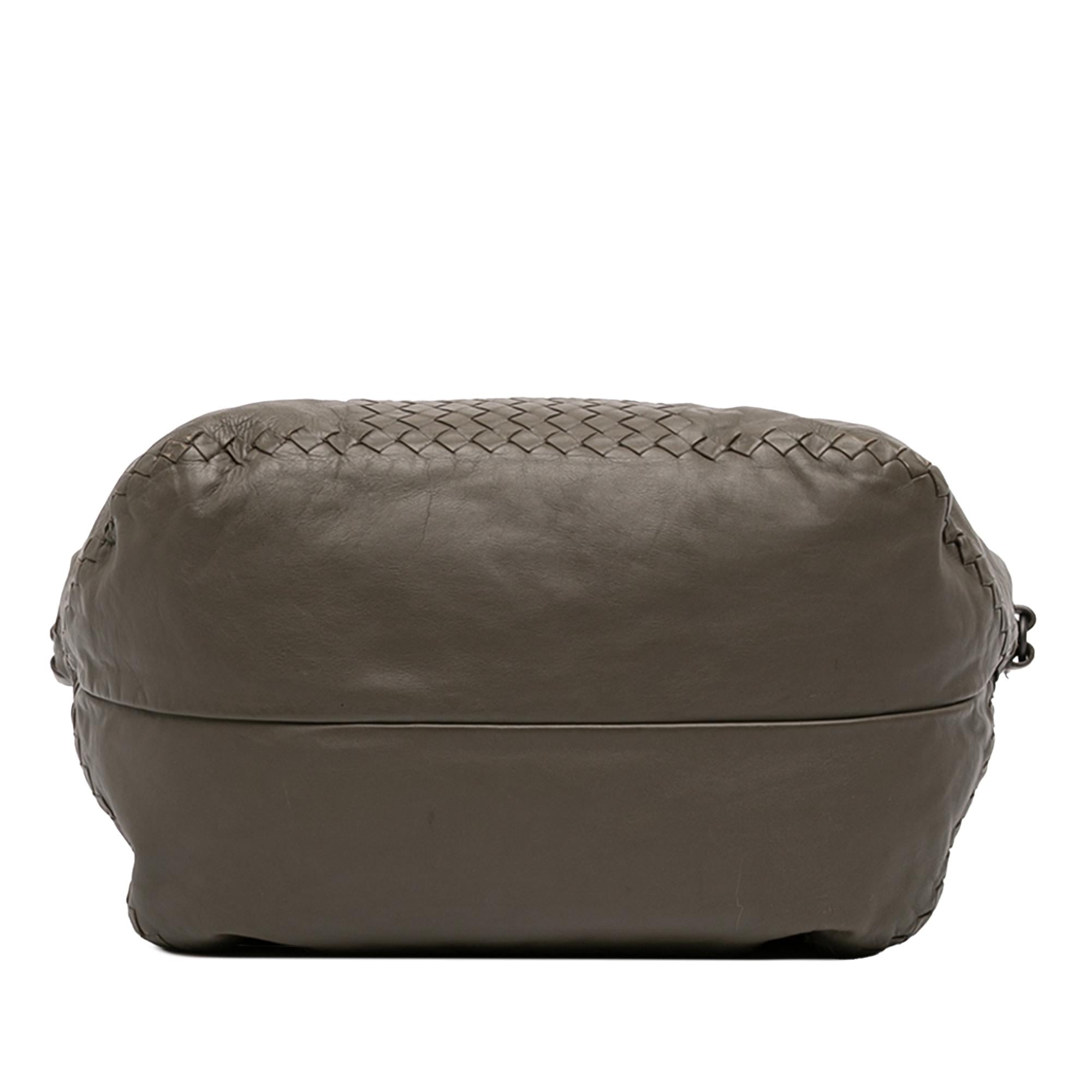 Bottega Veneta Intrecciato Trimmed Nappa Satchel