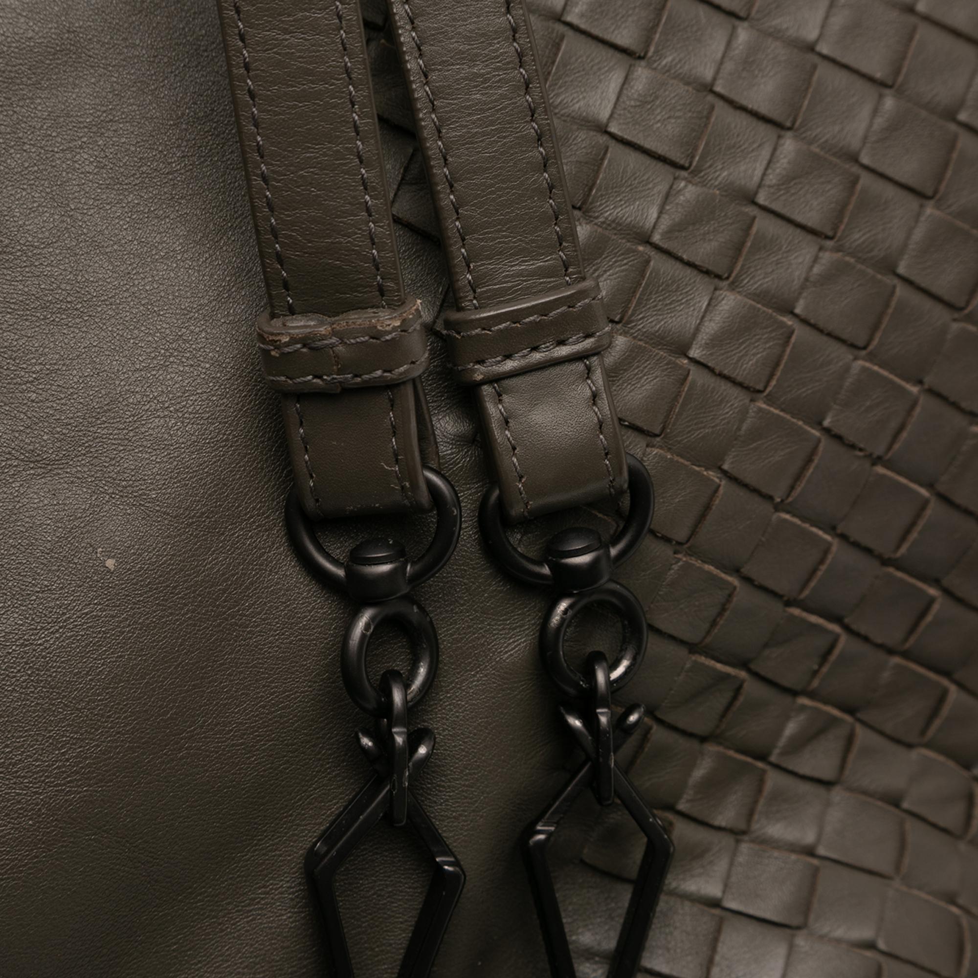 Bottega Veneta Intrecciato Trimmed Nappa Satchel