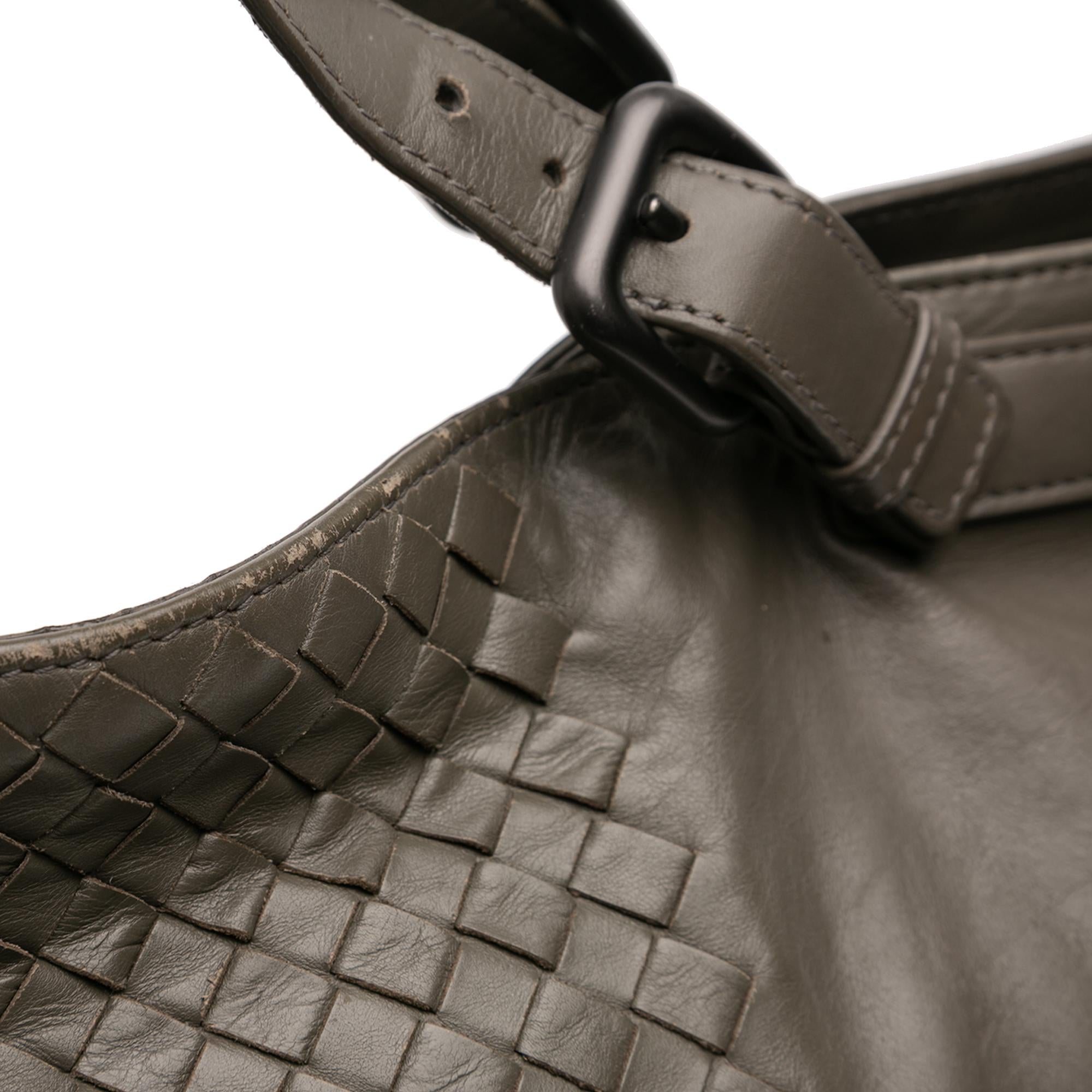 Bottega Veneta Intrecciato Trimmed Nappa Satchel