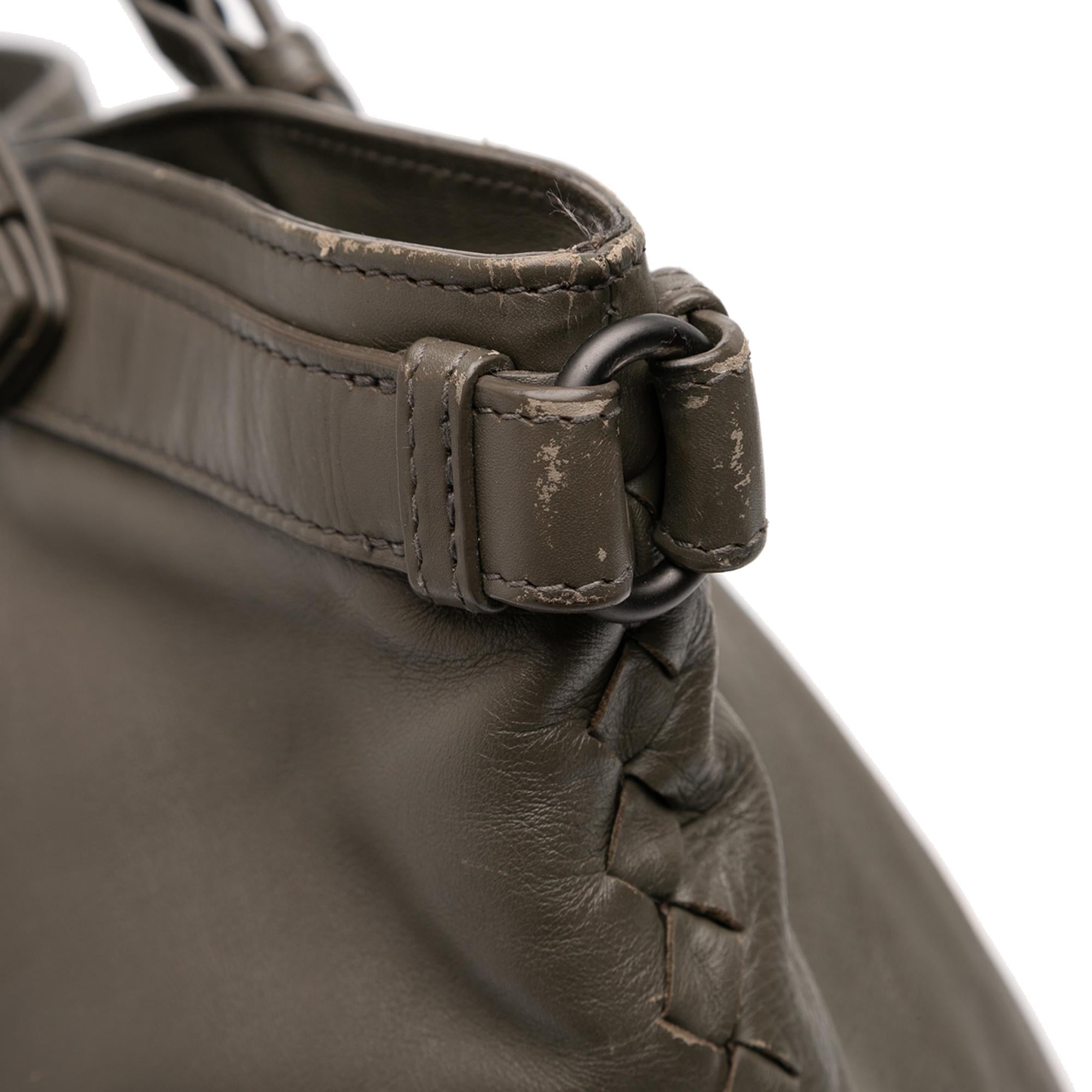 Bottega Veneta Intrecciato Trimmed Nappa Satchel