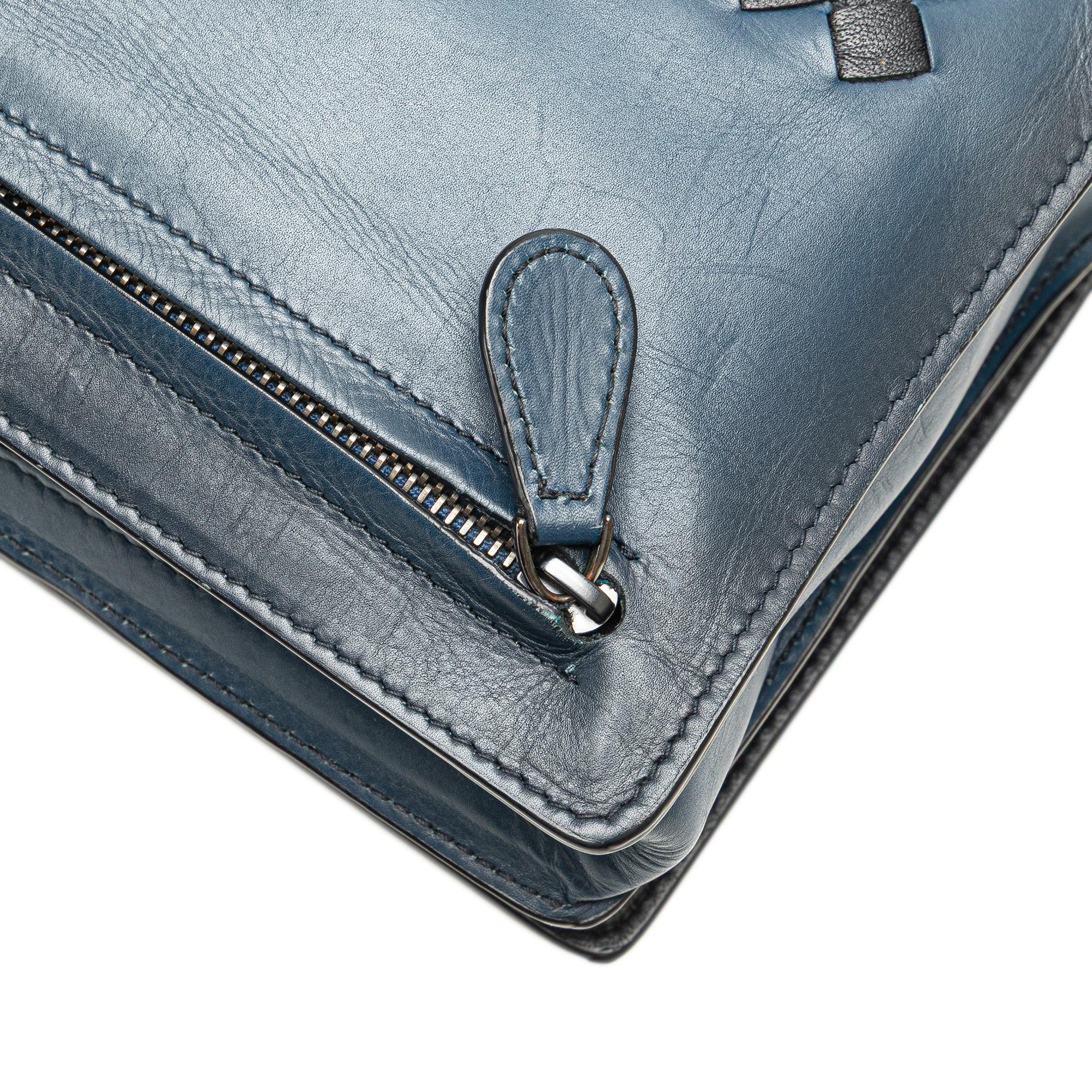 Bottega Veneta Intrecciato Trimmed Nappa Wristlet Clutch