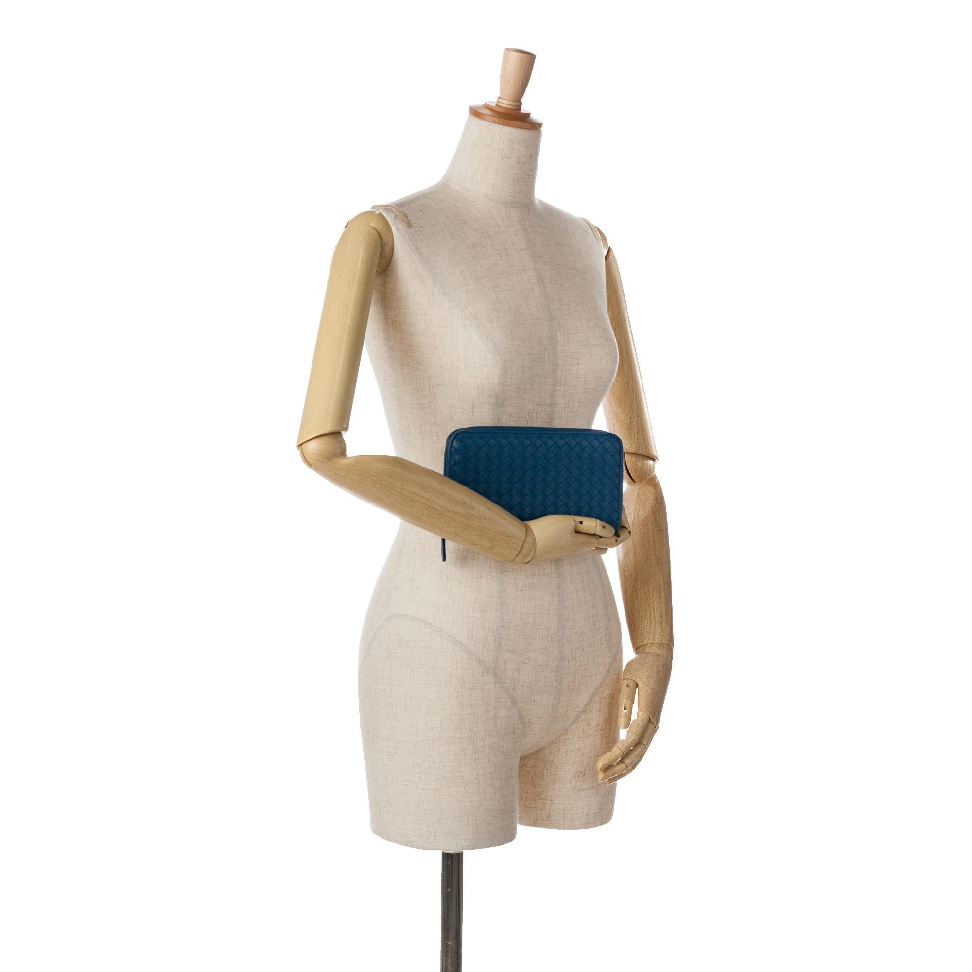 Bottega Veneta Intrecciato Zip Around Long Wallet (SHG-I6apuE)