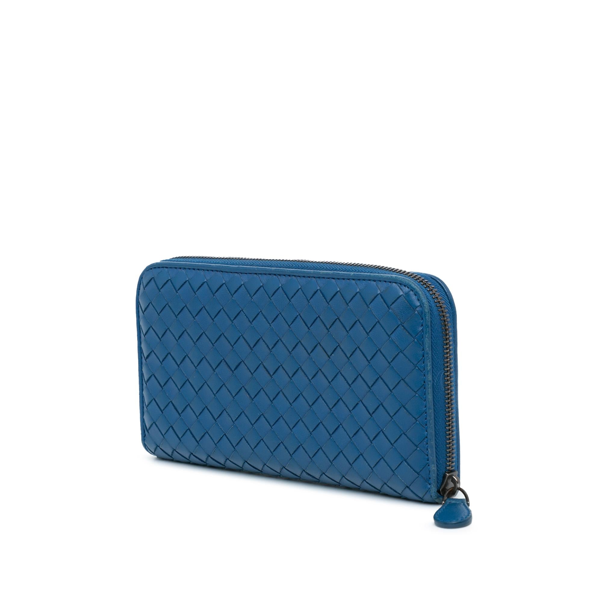 Bottega Veneta Intrecciato Zip Around Long Wallet (SHG-I6apuE)