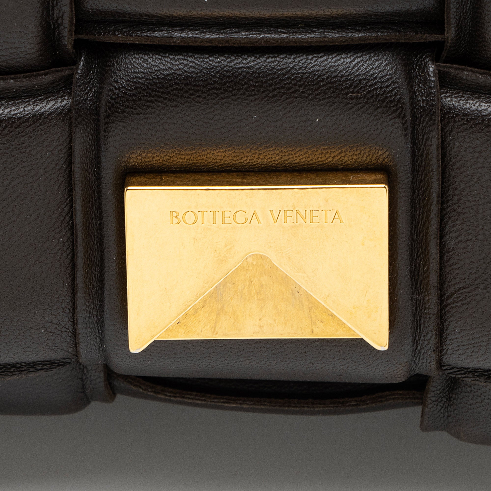 Bottega Veneta Lambskin Cassette Chain Maxi Shoulder Bag