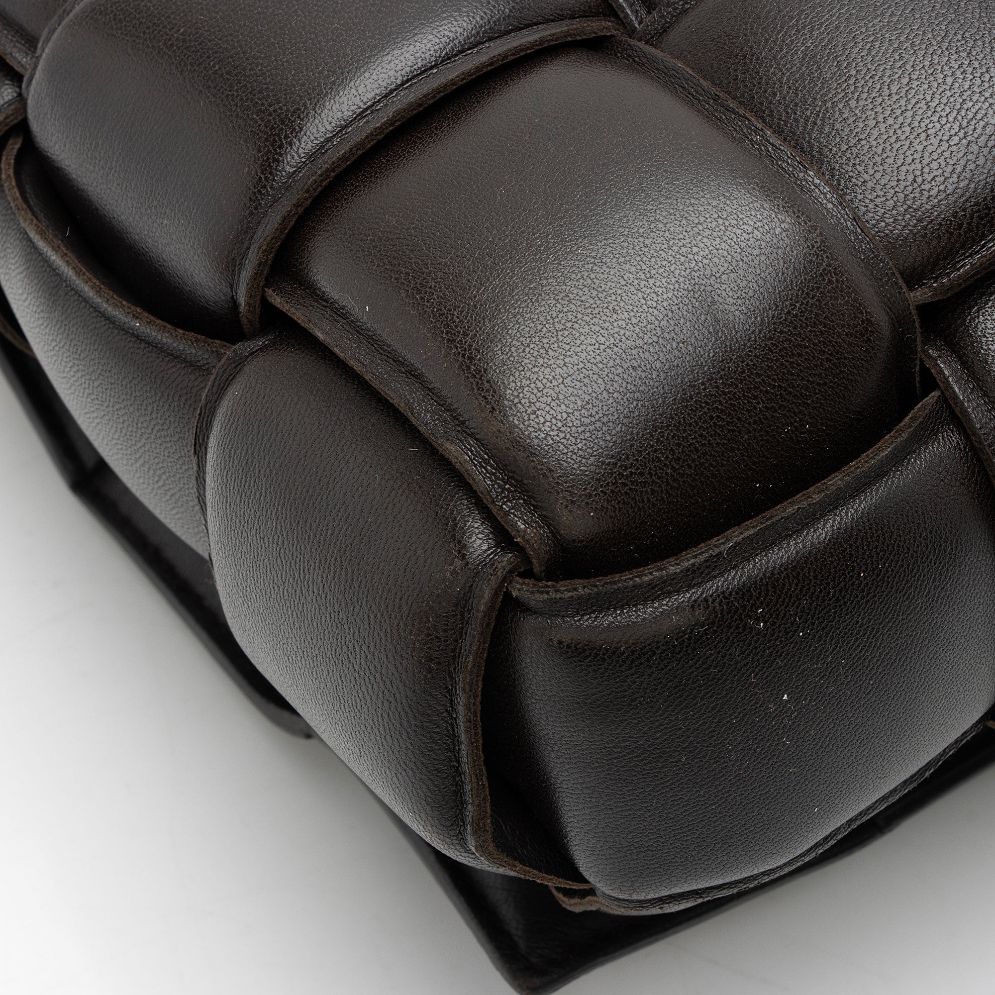 Bottega Veneta Lambskin Cassette Chain Maxi Shoulder Bag