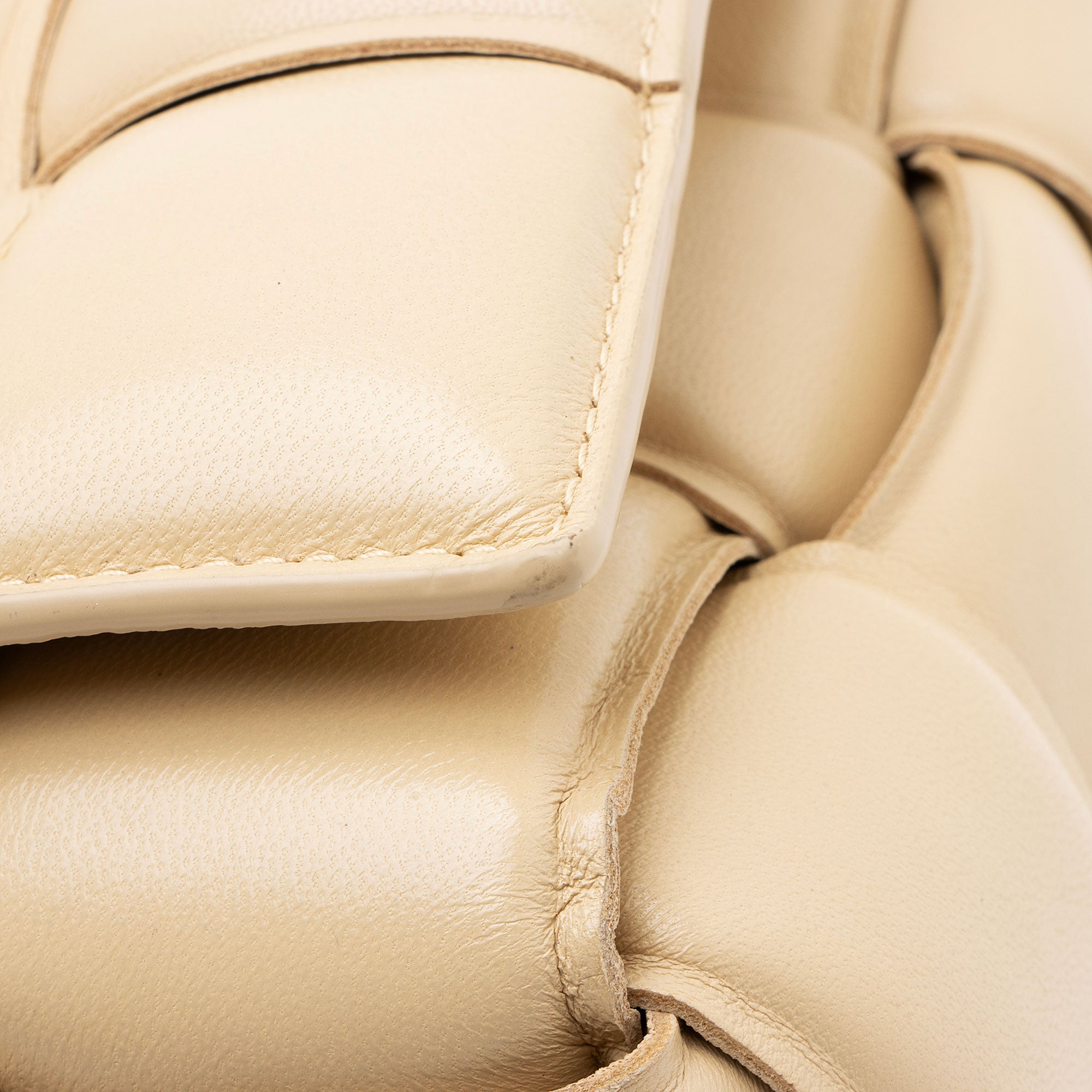 Bottega Veneta Lambskin Cassette Chain Maxi Shoulder Bag