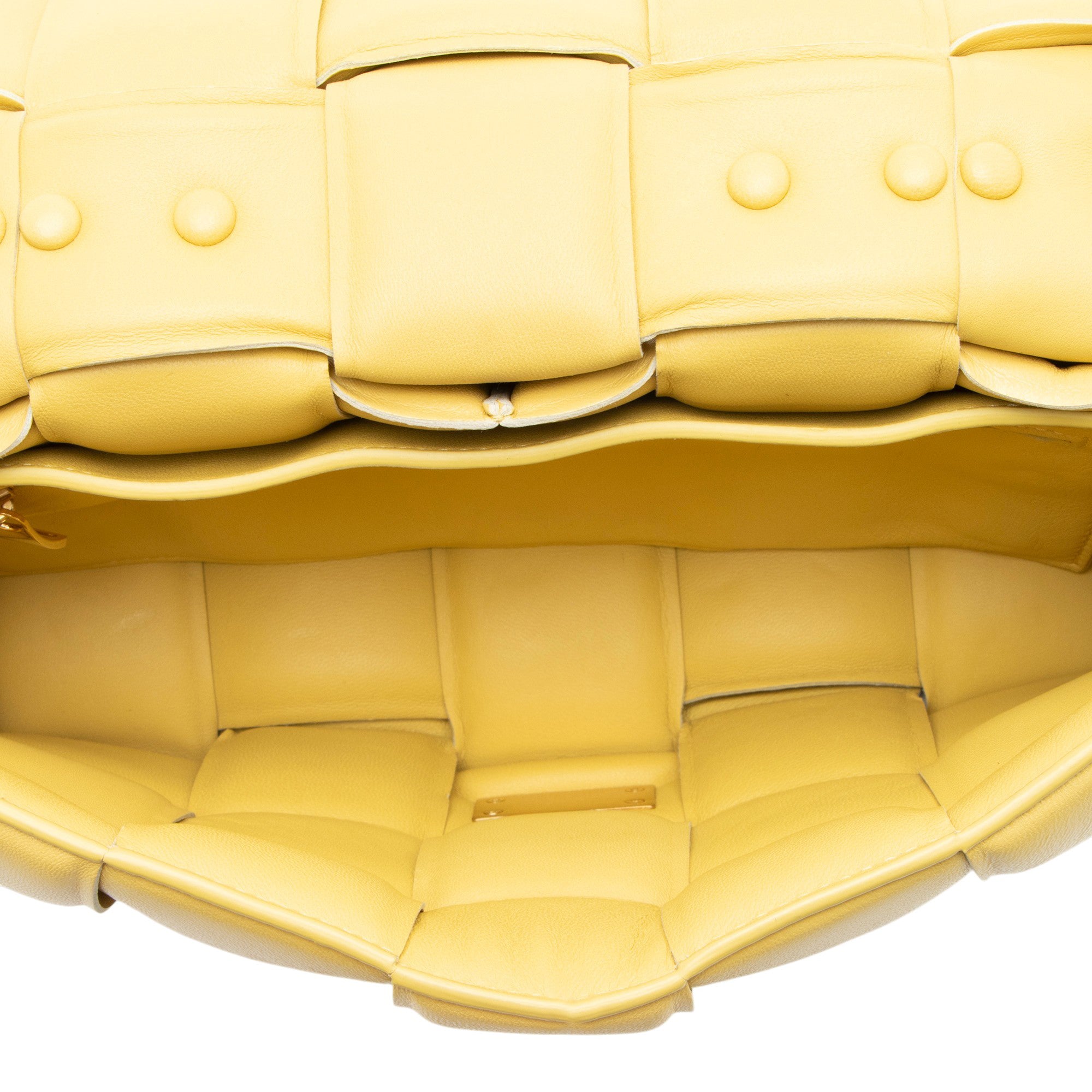 Bottega Veneta Lambskin Cassette Chain Maxi Shoulder Bag
