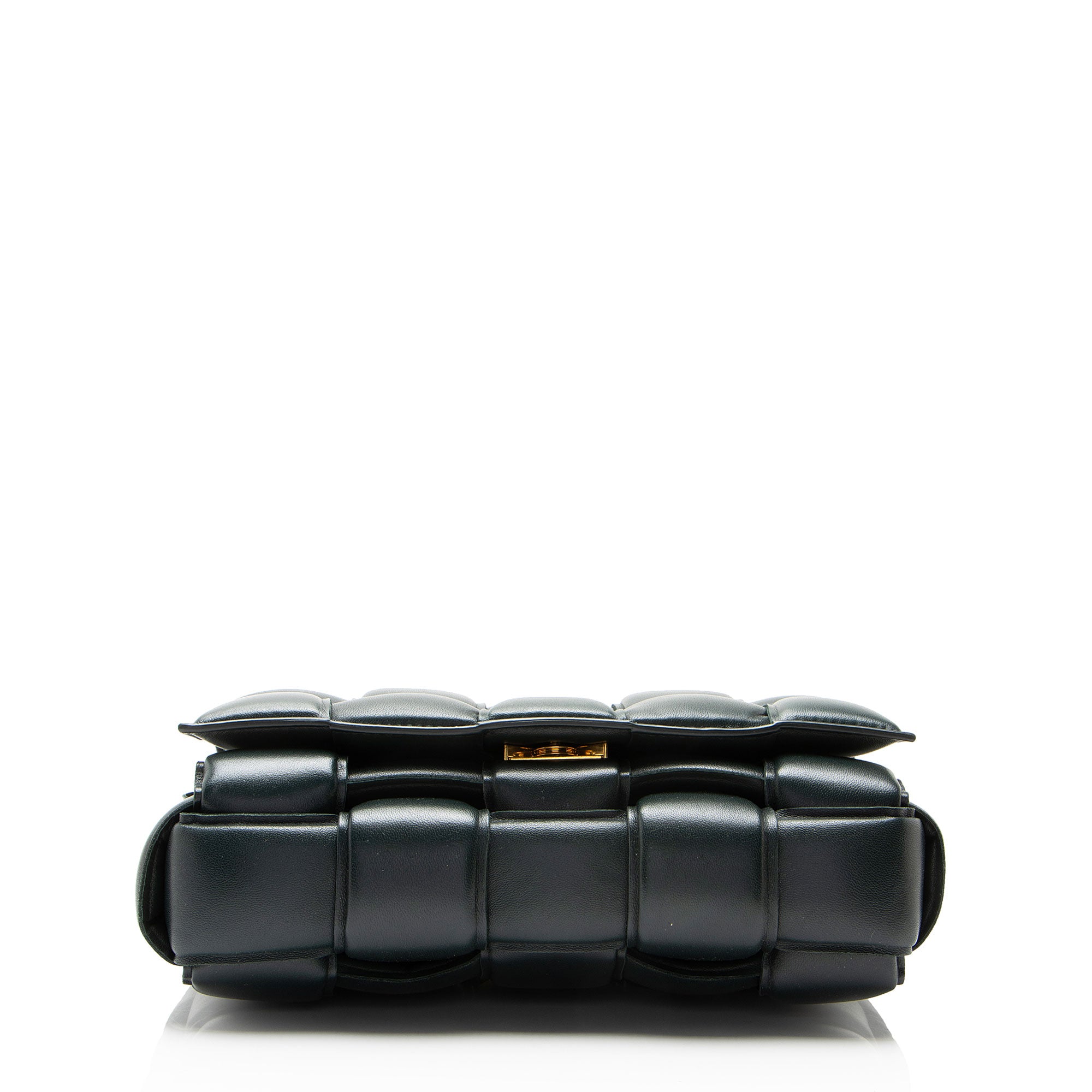 Bottega Veneta Lambskin Cassette Chain Maxi Shoulder Bag