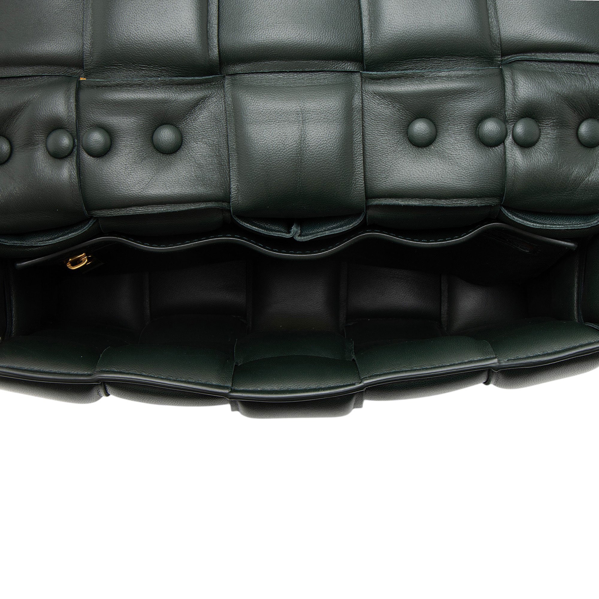 Bottega Veneta Lambskin Cassette Chain Maxi Shoulder Bag