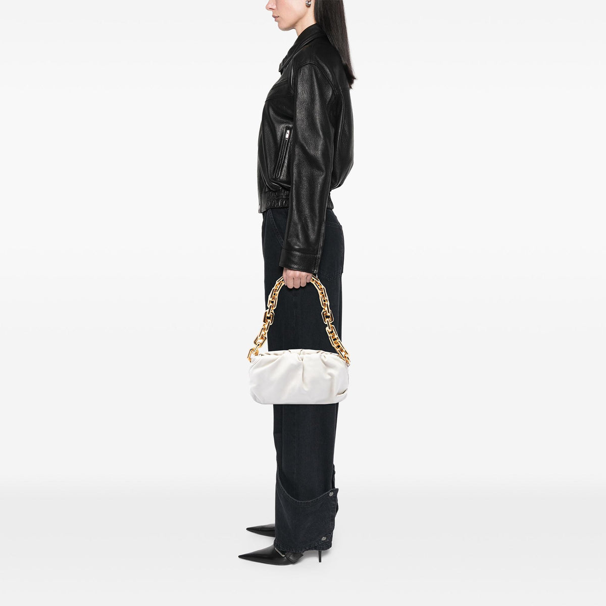 Bottega Veneta Lambskin Chain Pouch