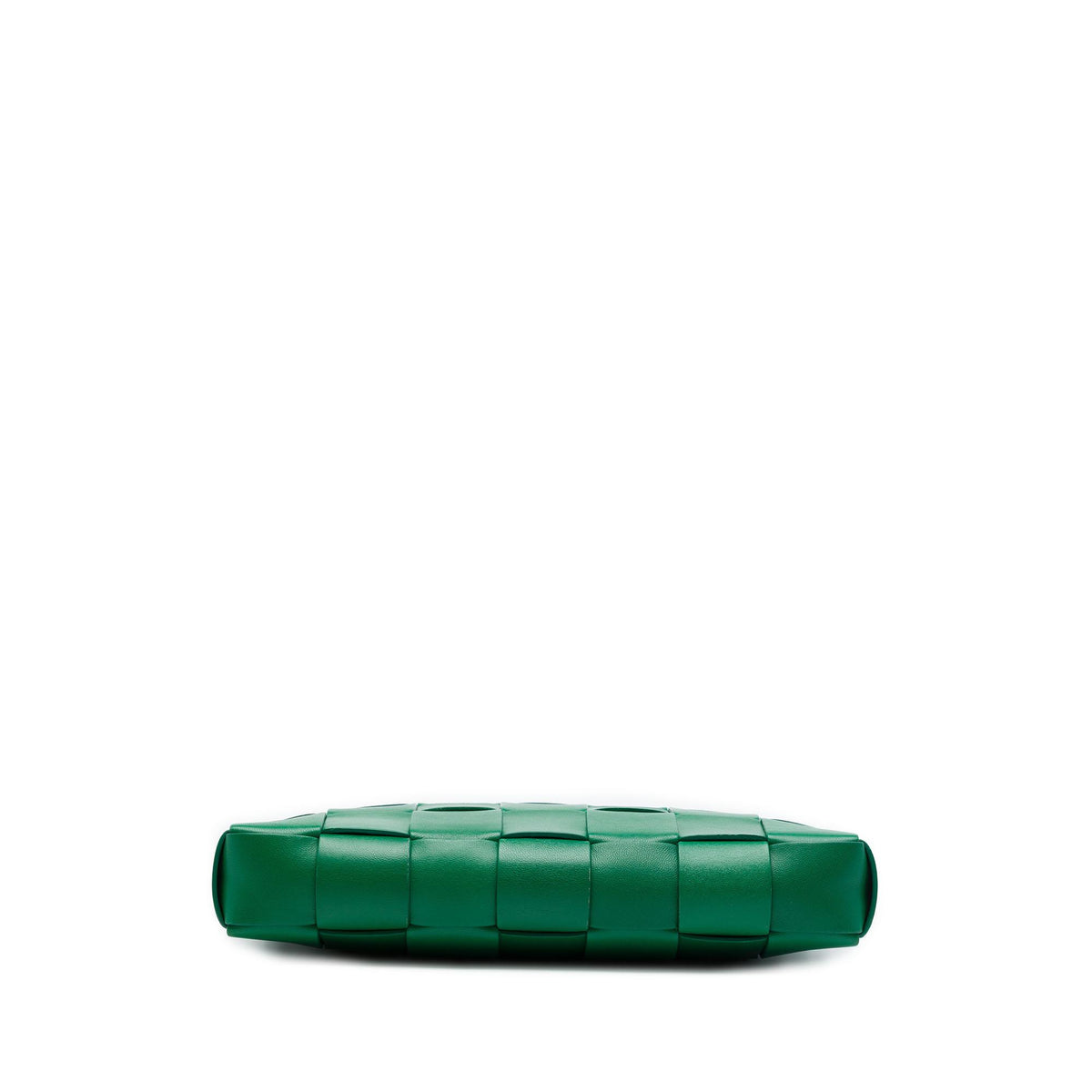 Bottega Veneta Lambskin Maxi Intrecciato The Snap Clutch