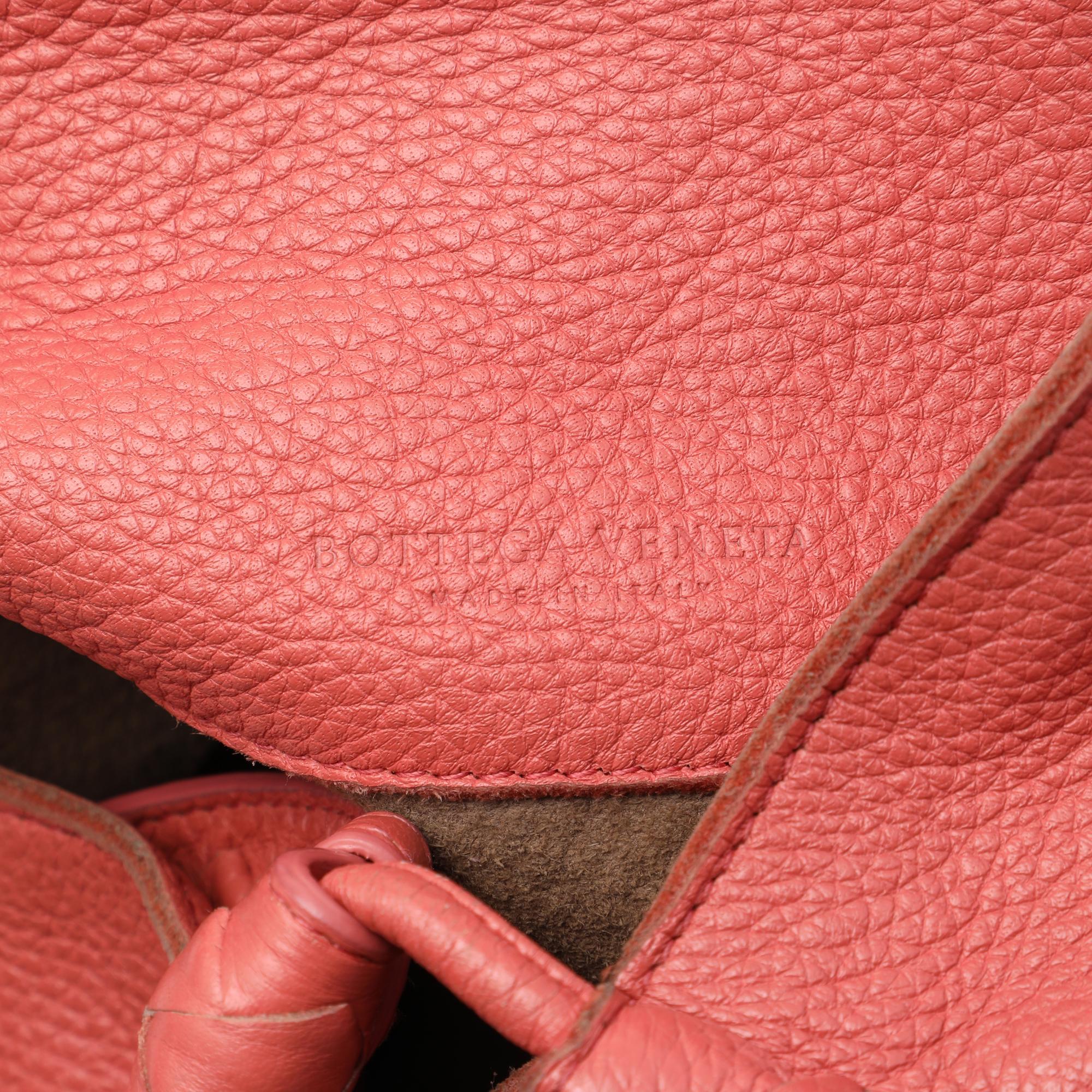 Bottega Veneta Large Intrecciato Trimmed Washed Cervo Deerskin Hobo