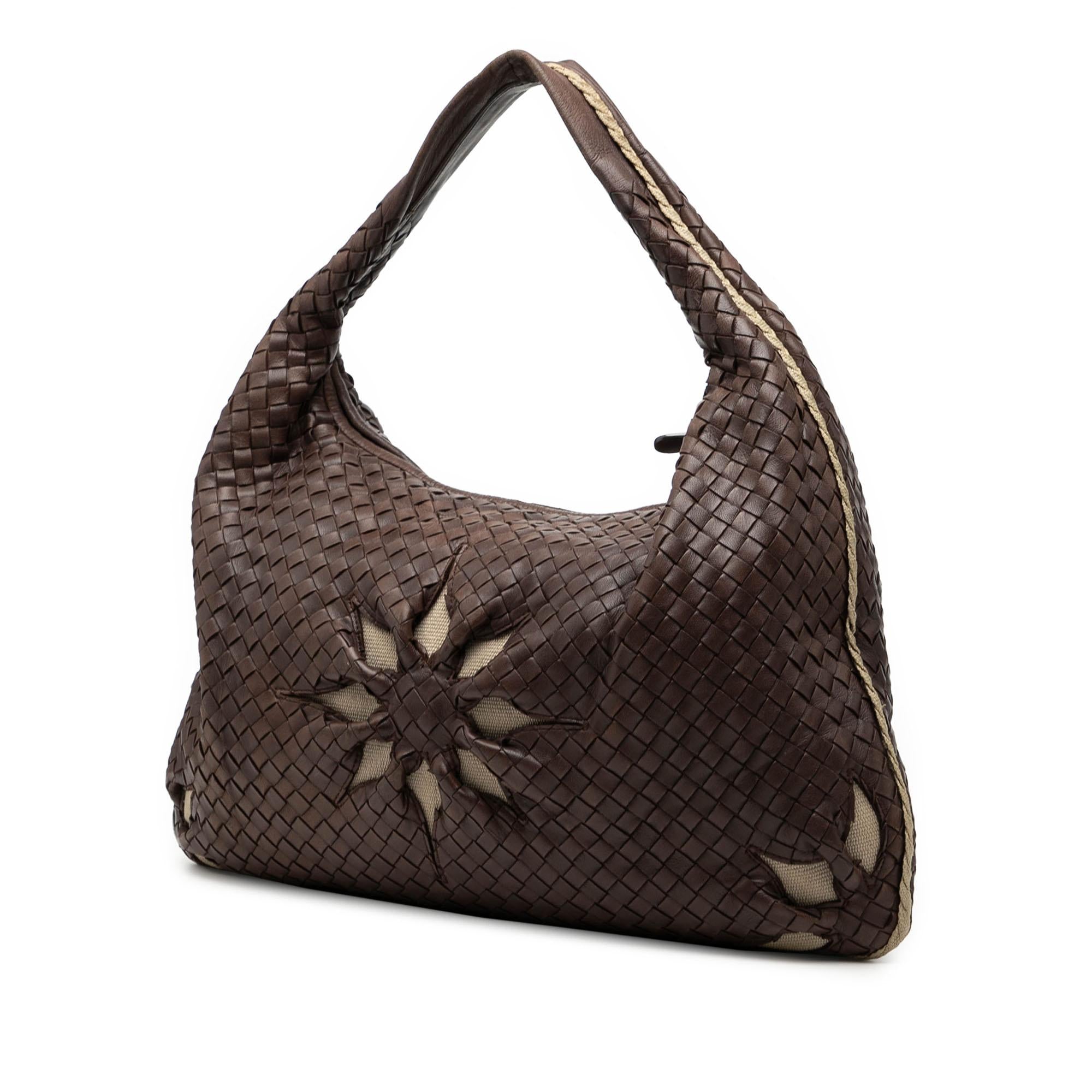 Bottega Veneta Large Nappa Intrecciato Floral Cutout Veneta Hobo