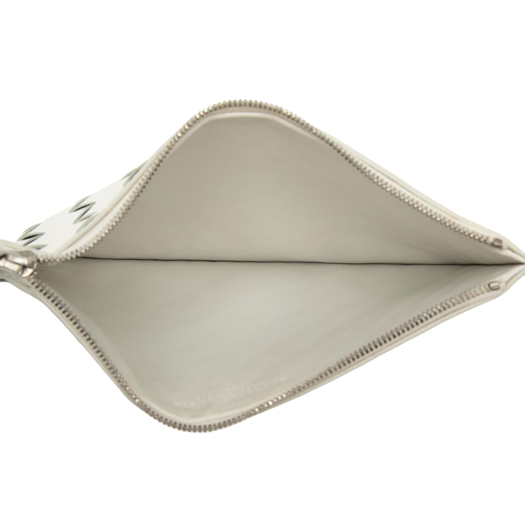 Bottega Veneta Leather Intrecciato Clutch