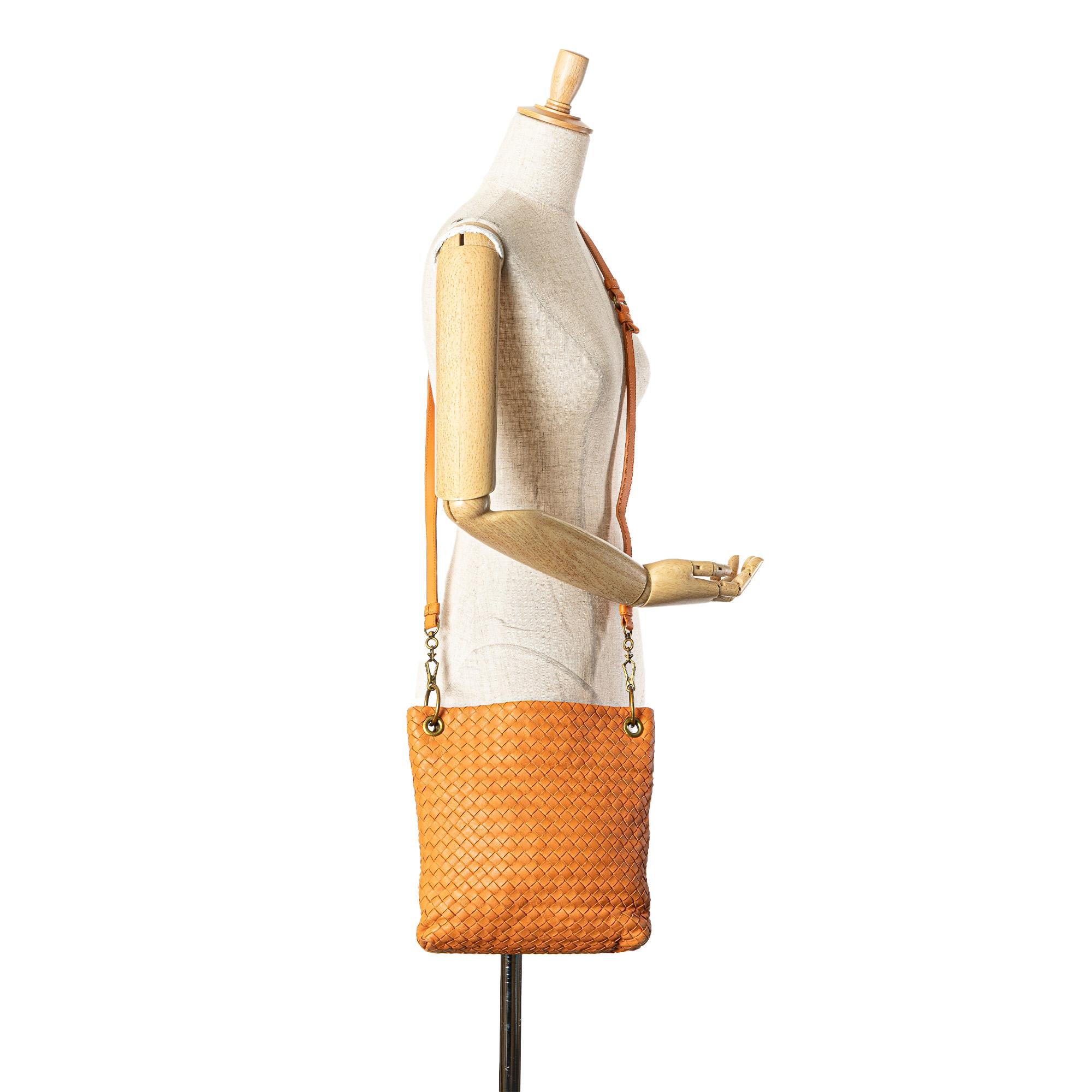 Bottega Veneta Leather Intrecciato Crossbody