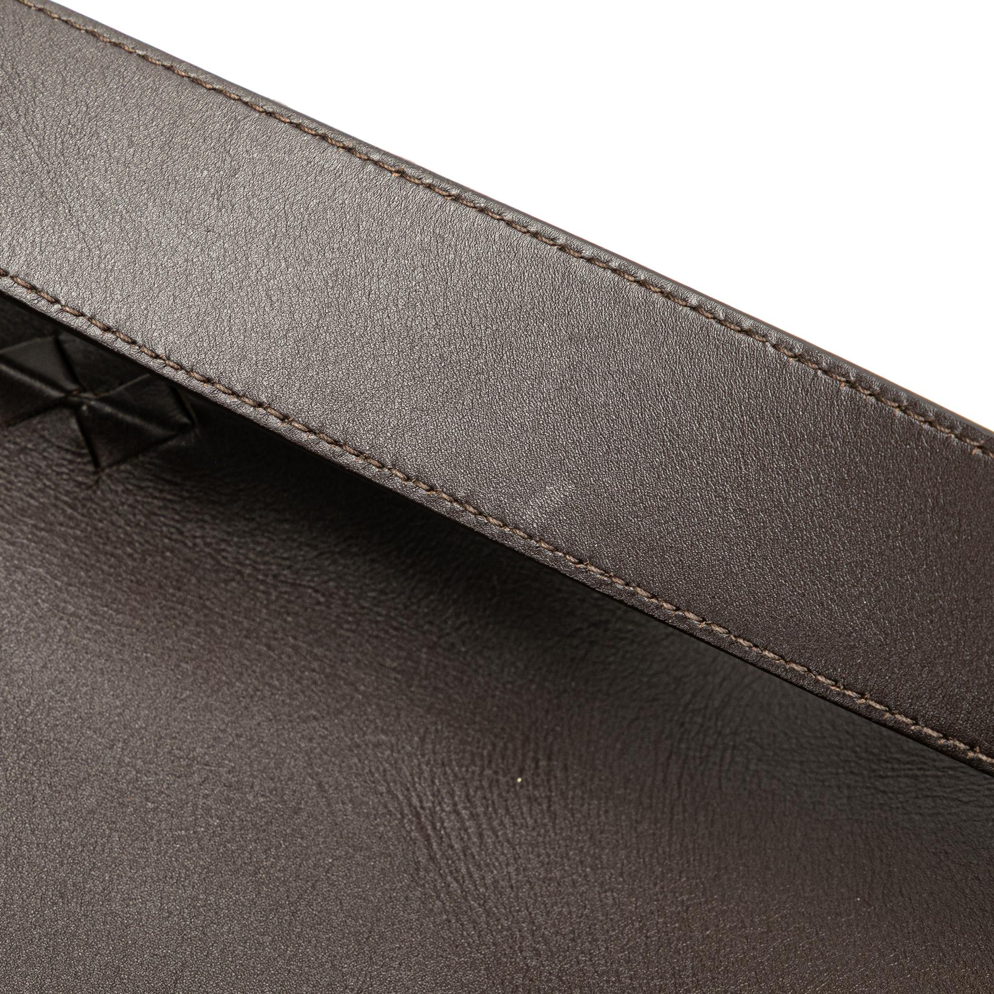 Bottega Veneta Leather Intrecciato Flap Crossbody