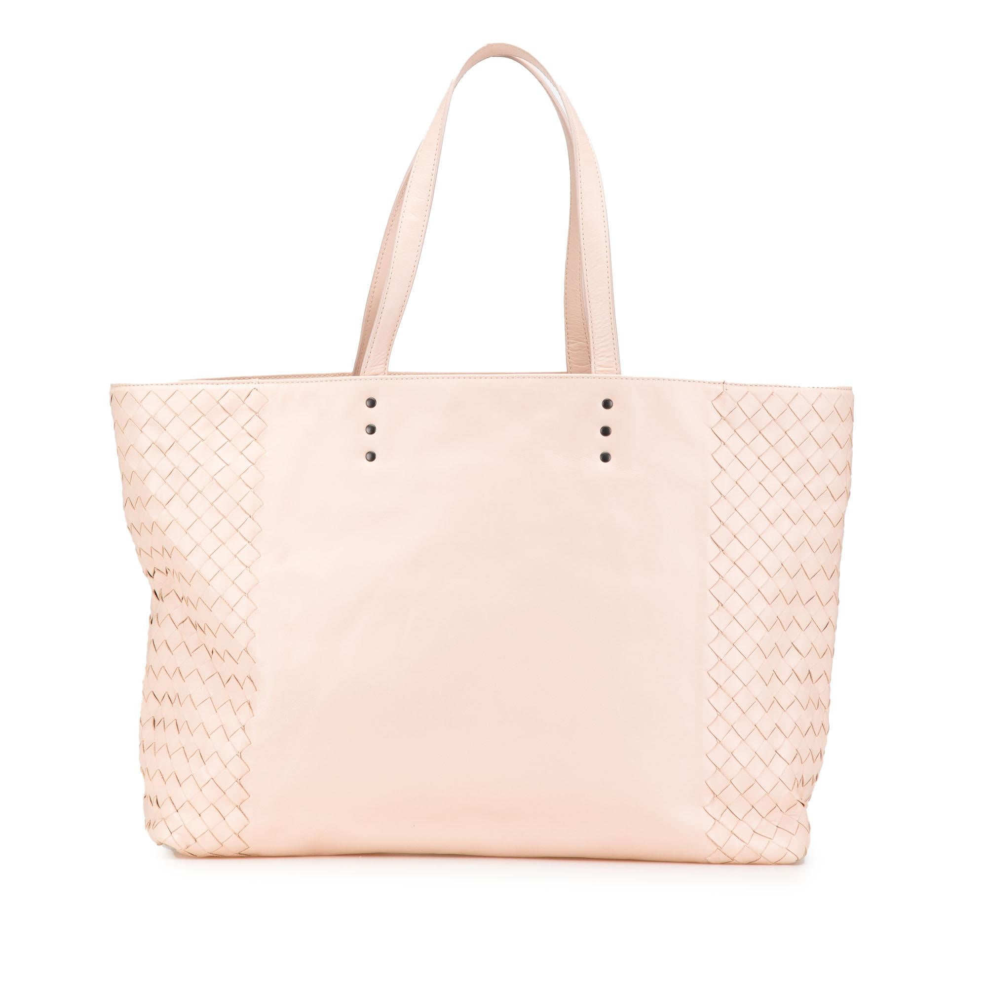 Bottega Veneta Leather Intrecciato Tote