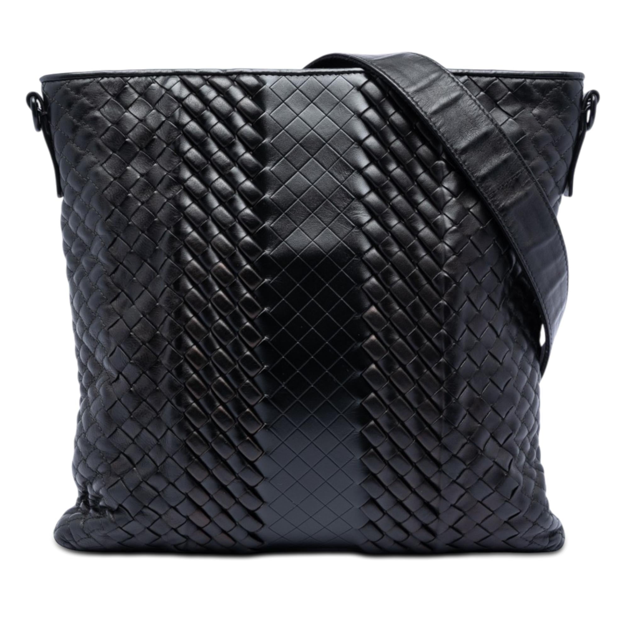 Bottega Veneta Leather Intreccio Imperatore Crossbody