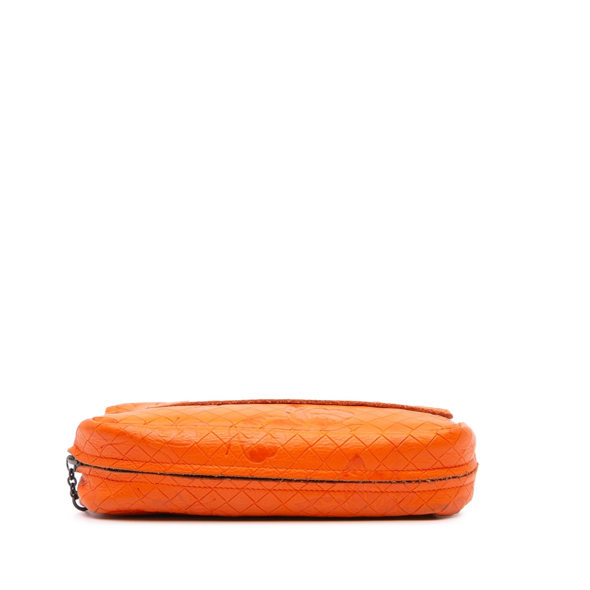 Bottega Veneta Leather Intrecciomirage Butterfly Chain Flap Crossbody
