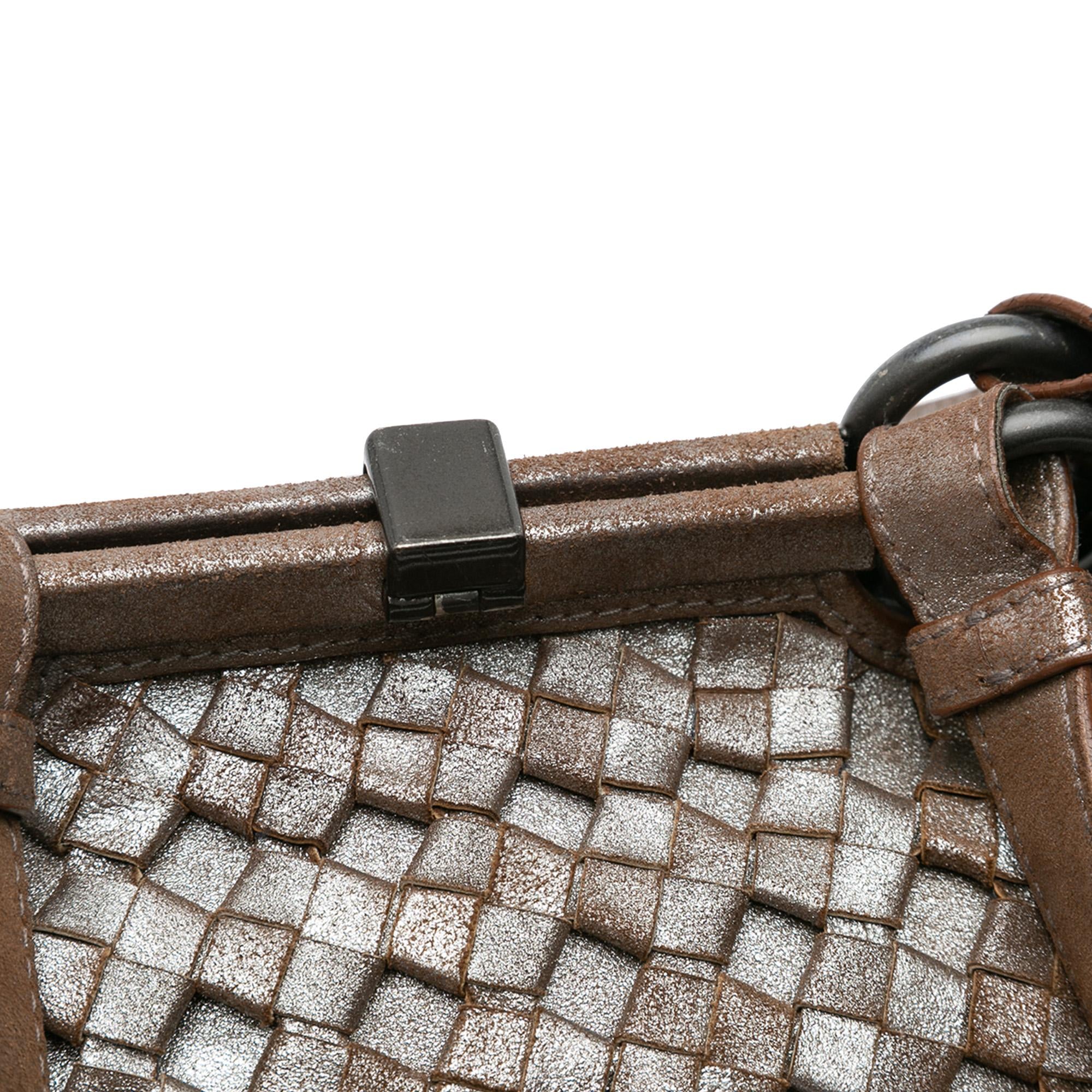 Bottega Veneta Limited Edition Intrecciato Frame Shoulder Bag