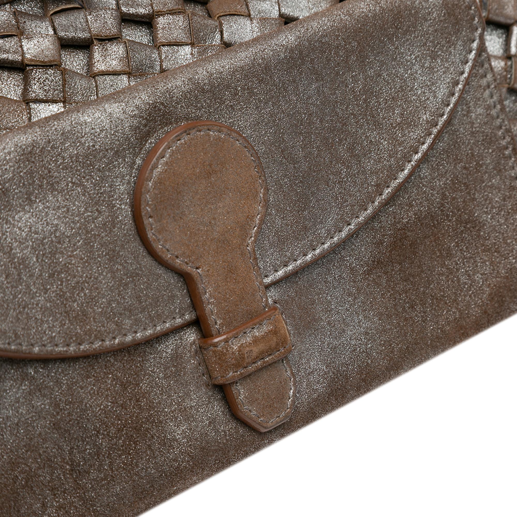 Bottega Veneta Limited Edition Intrecciato Frame Shoulder Bag