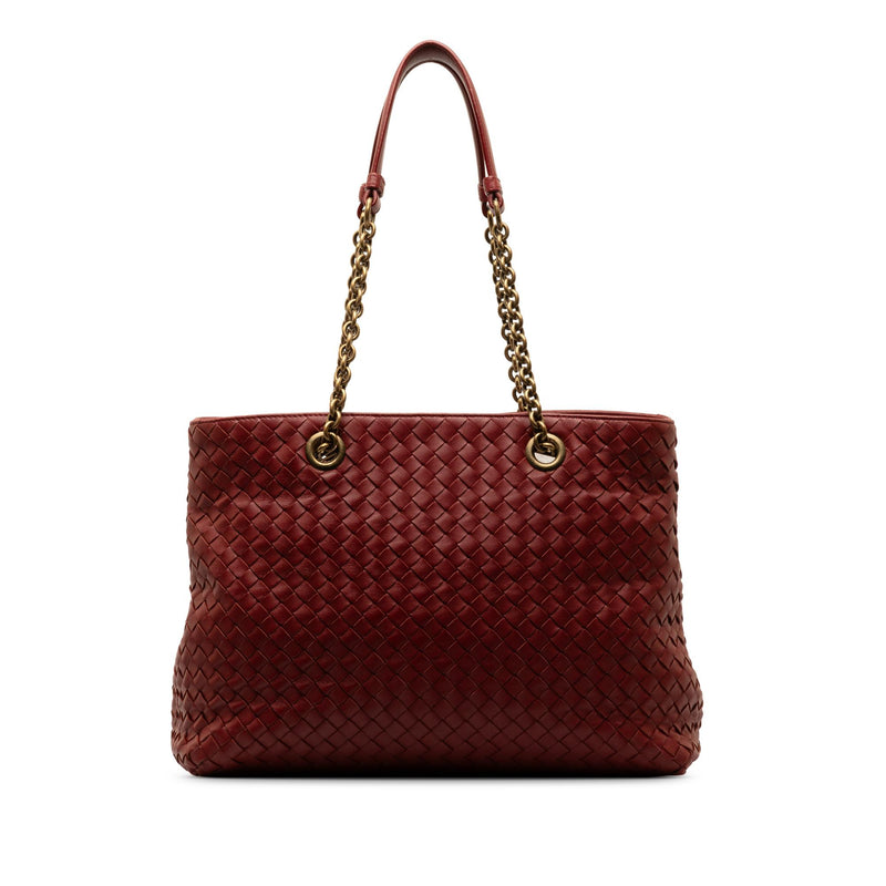 Bottega Veneta Medium Intrecciato Double Chain Tote (SHG-TiOjmt)