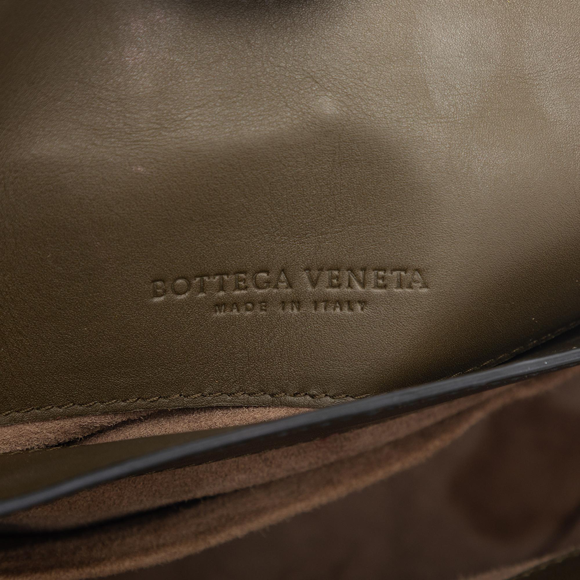 Bottega Veneta Medium Intrecciato Trimmed Nappa Piazza Satchel