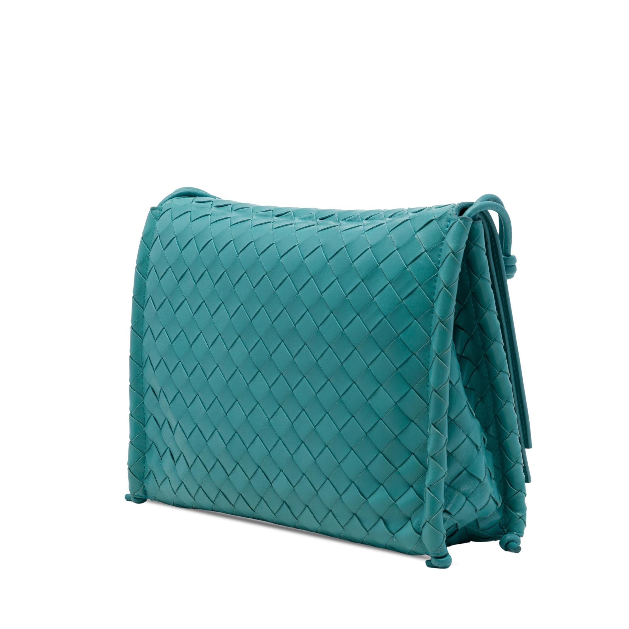 Bottega Veneta Medium Nappa Intrecciato BV Fold Crossbody