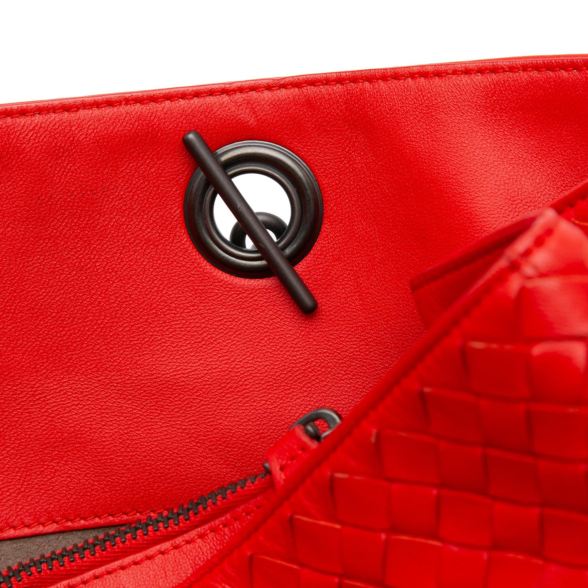 Bottega Veneta Medium Nappa Intrecciato Double Chain Tote