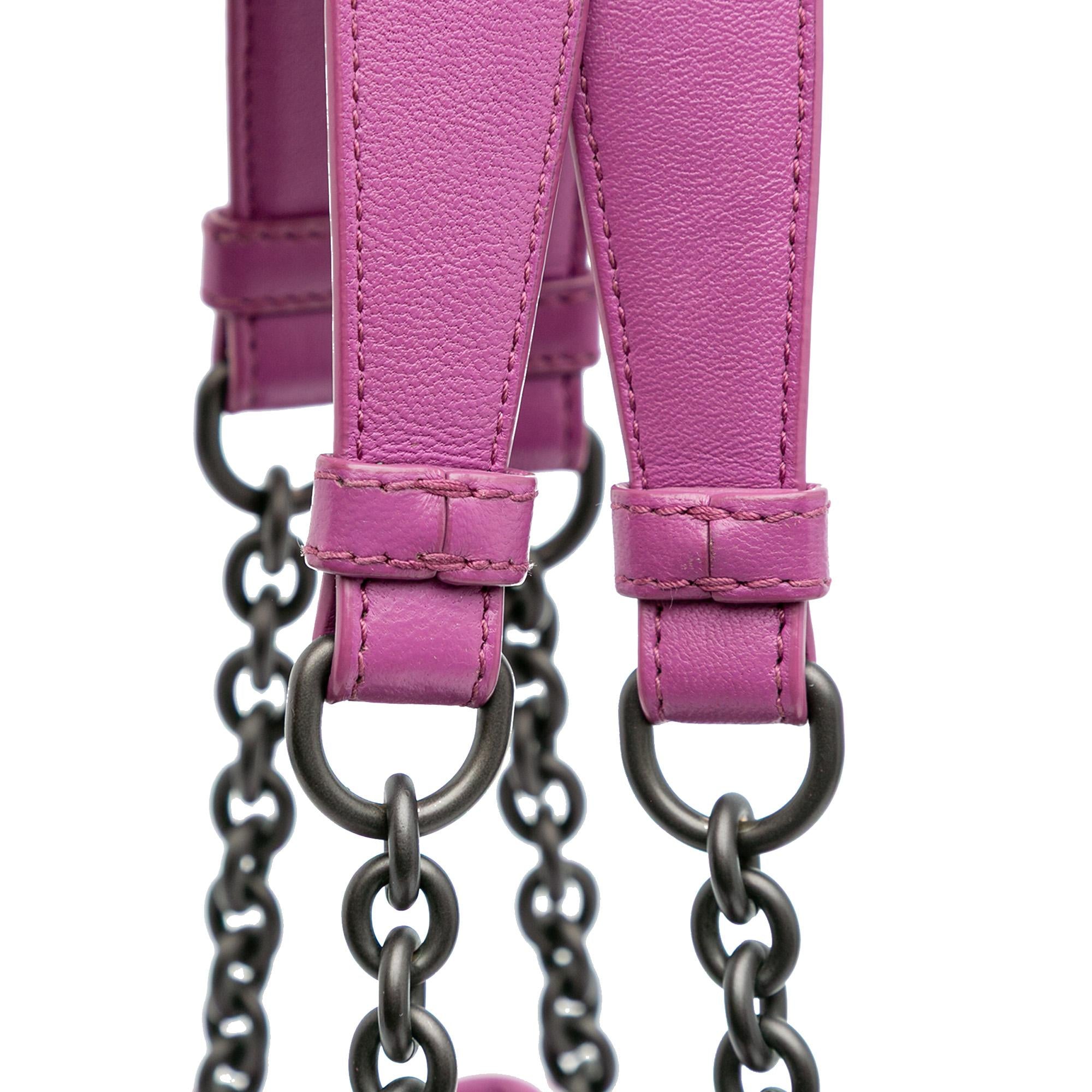 Bottega Veneta Medium Nappa Intrecciato Double Chain Tote