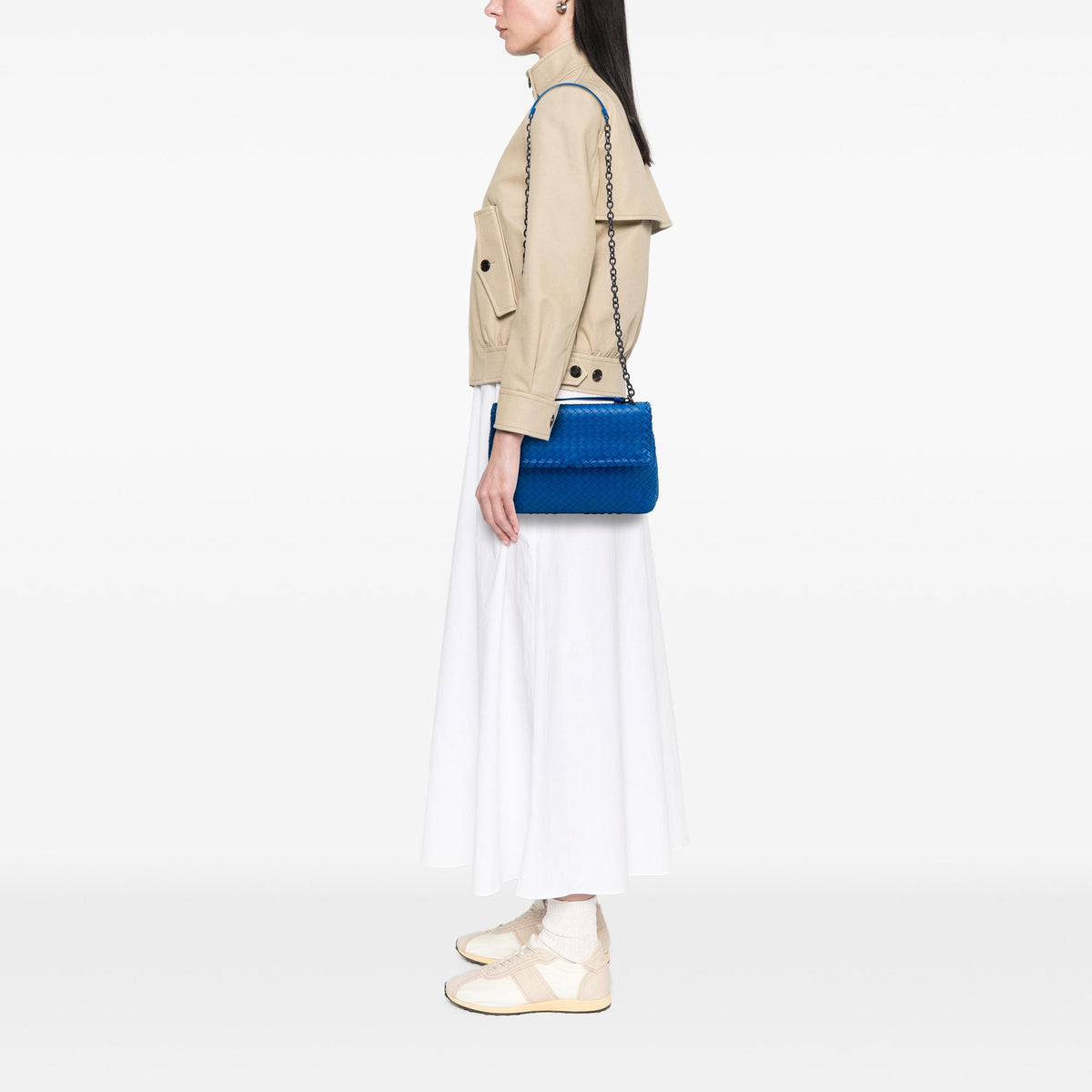 Bottega Veneta Medium Nappa Intrecciato Olimpia Shoulder Bag