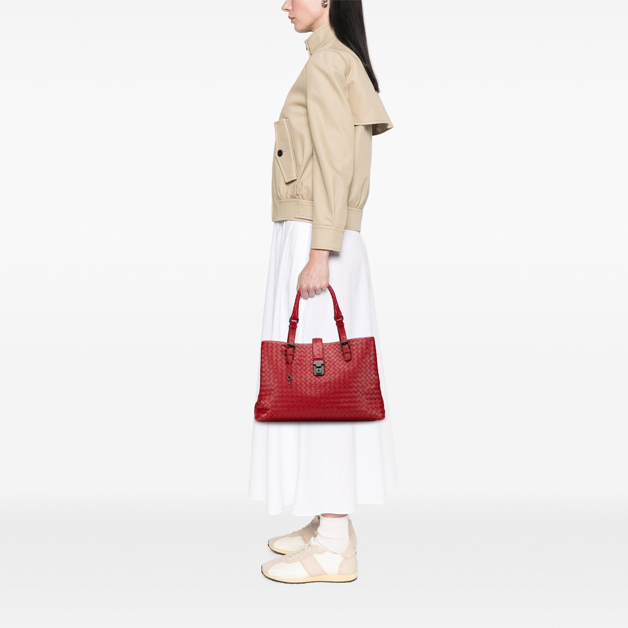 Bottega Veneta Medium Nappa Intrecciato Roma Tote