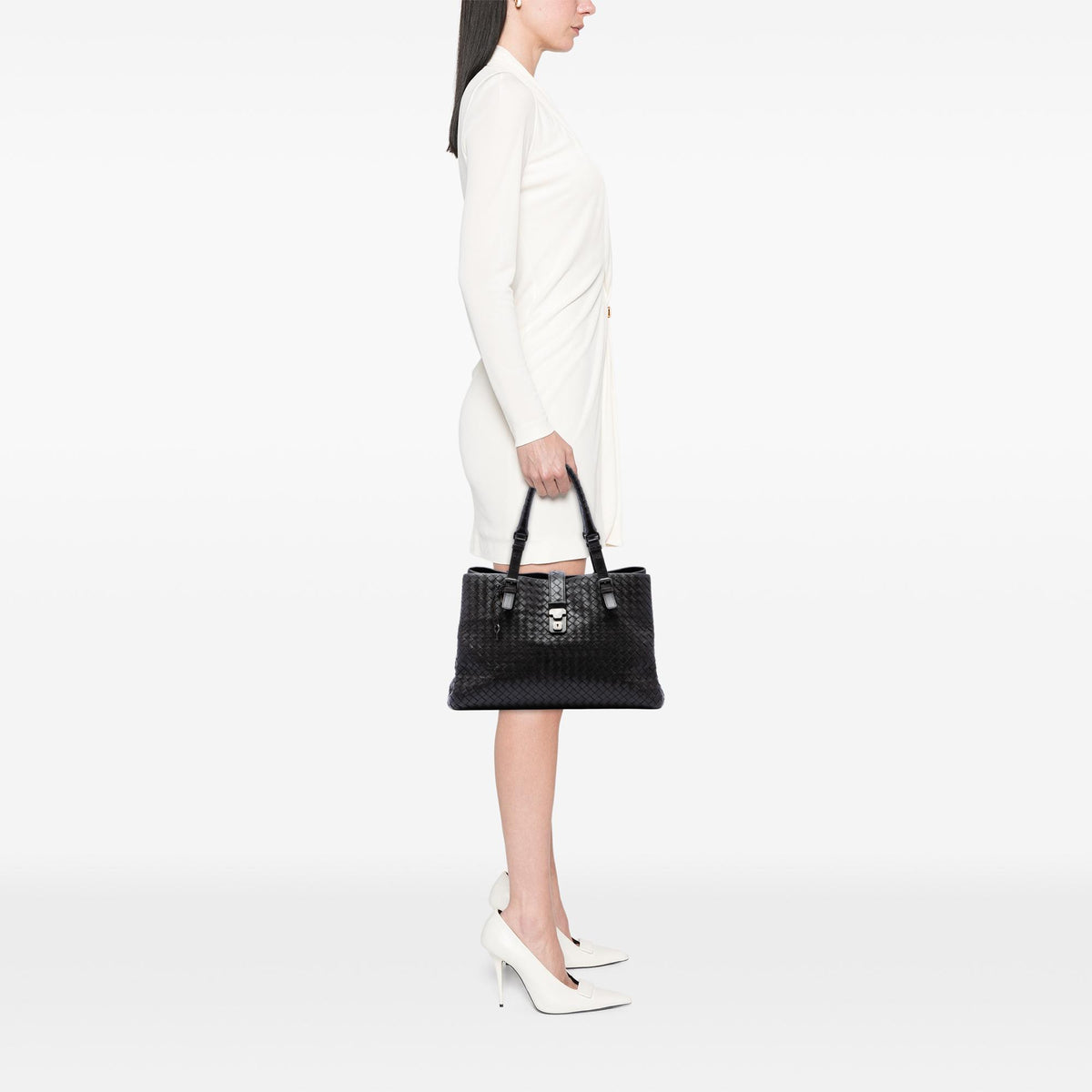 Bottega Veneta Medium Nappa Intrecciato Roma Tote