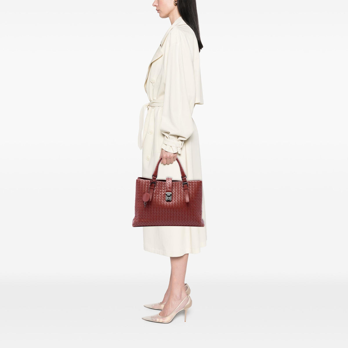Bottega Veneta Medium Nappa Intrecciato Roma Tote