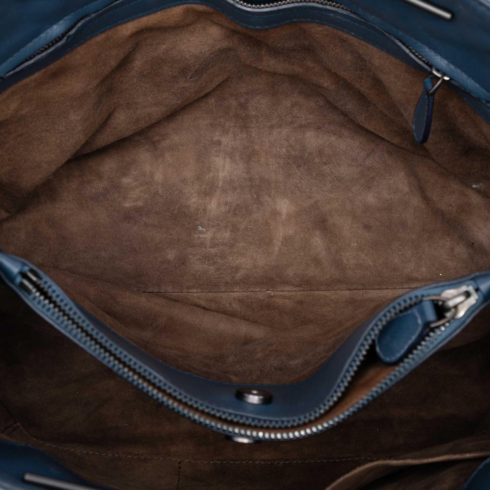 Bottega Veneta Medium Nappa Intrecciato Stitched Double Chain Tote