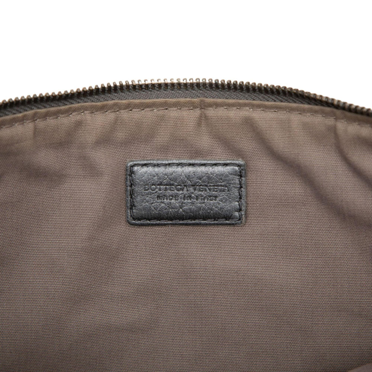 Bottega Veneta Metallic Leather Intrecciato Clutch