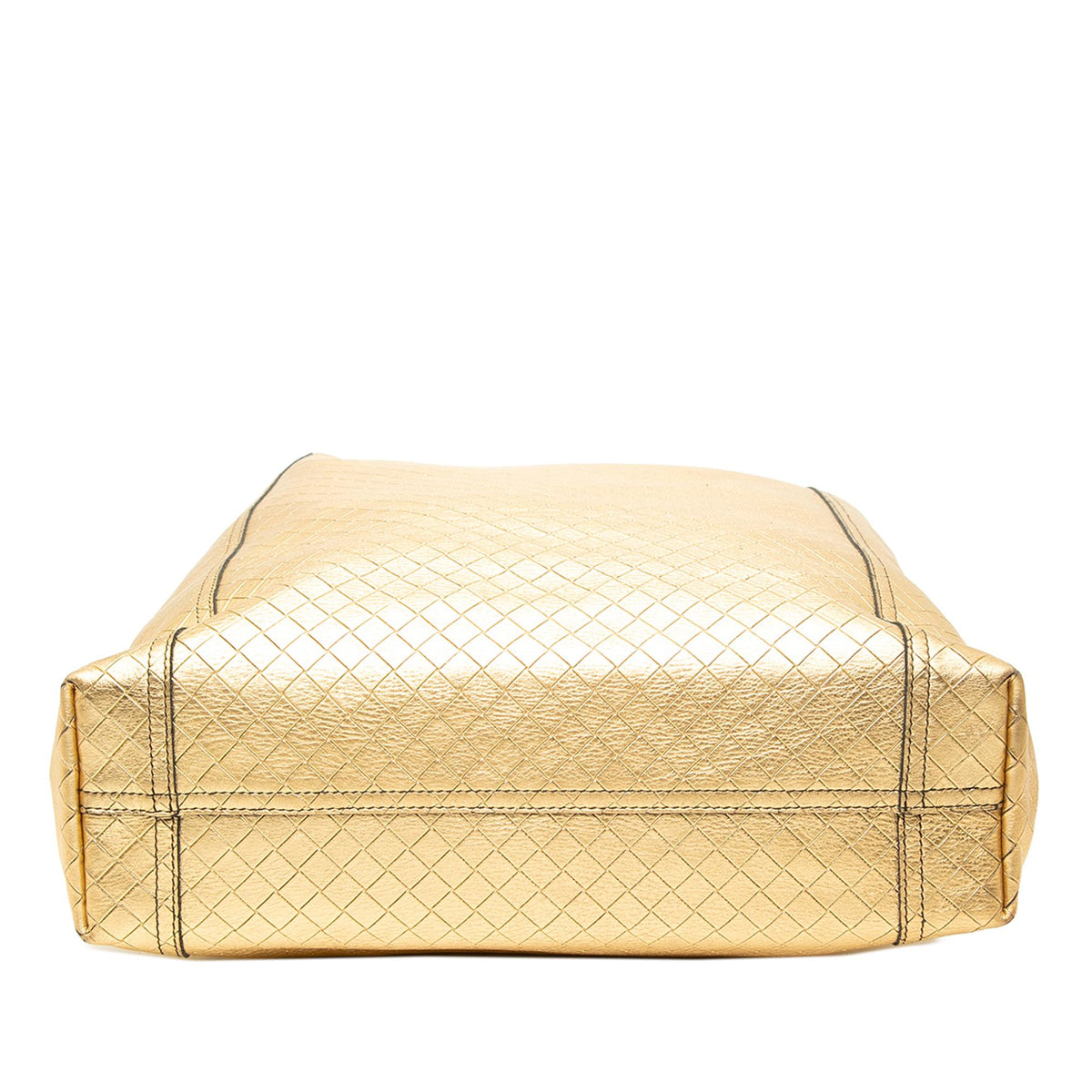 Bottega Veneta Metallic Leather Intrecciomirage Tote