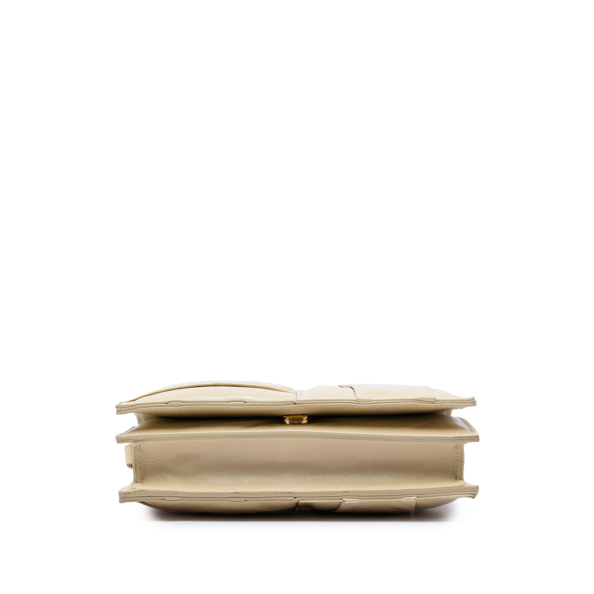 Bottega Veneta Mini Calfskin Intrecciato Pleated Cassette Crossbody
