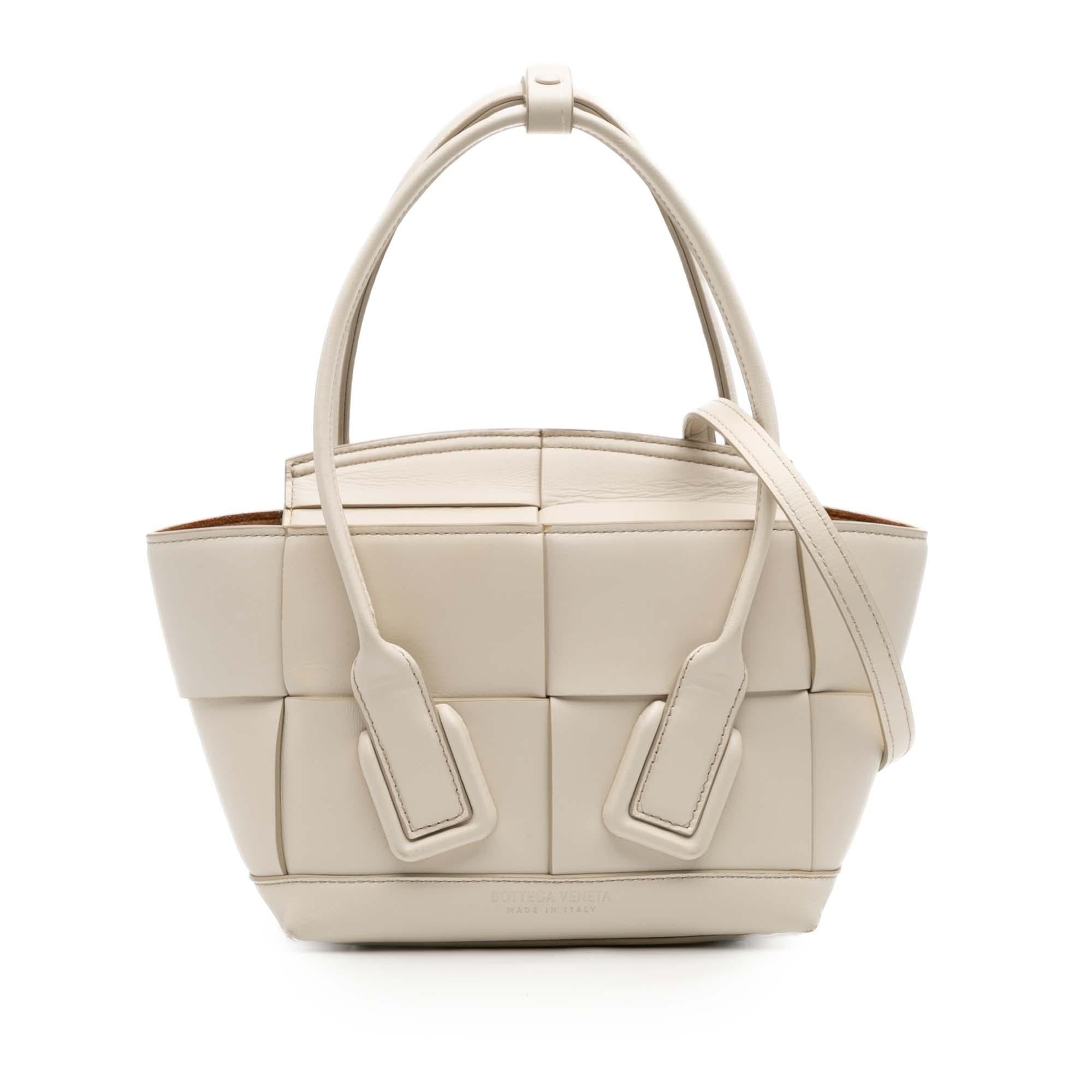 Bottega Veneta Mini Calfskin Maxi Intrecciato Arco Satchel