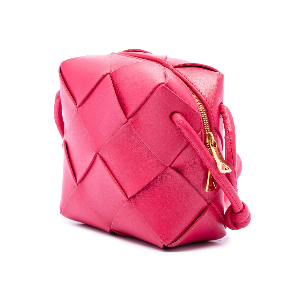 Bottega Veneta Mini Lambskin Intrecciato Cassette Camera Bag