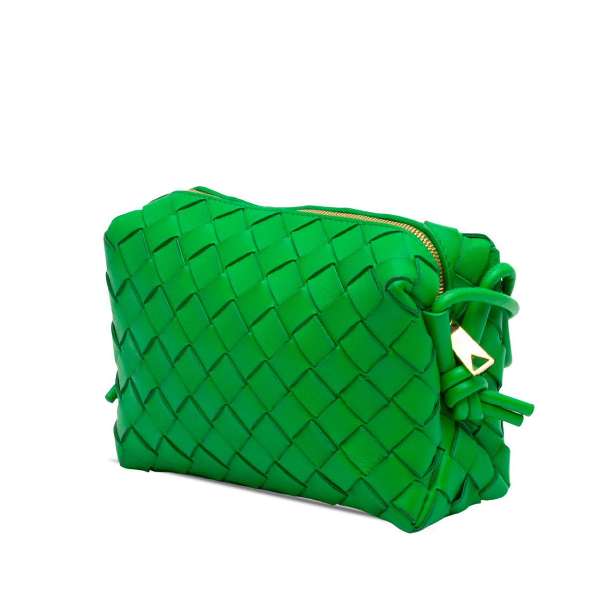 Bottega Veneta Mini Lambskin Intrecciato Loop Camera Bag
