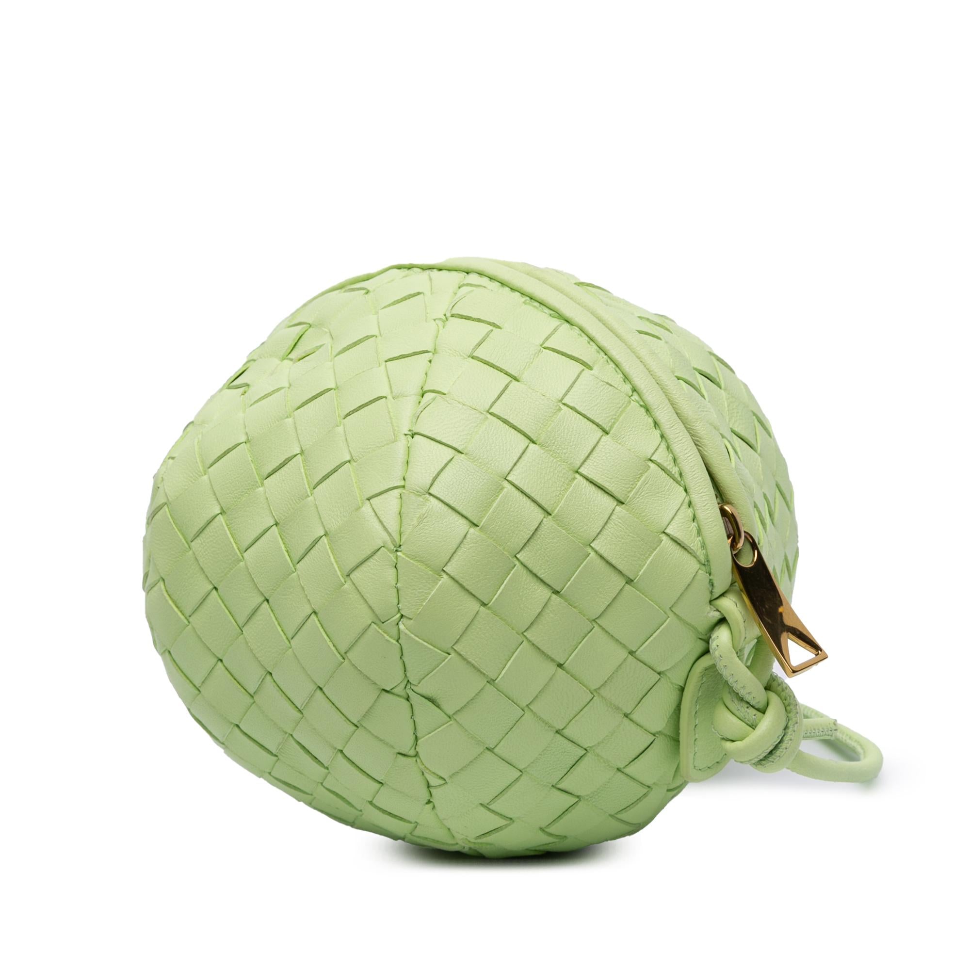 Bottega Veneta Mini Lambskin Intrecciato Mava Crossbody
