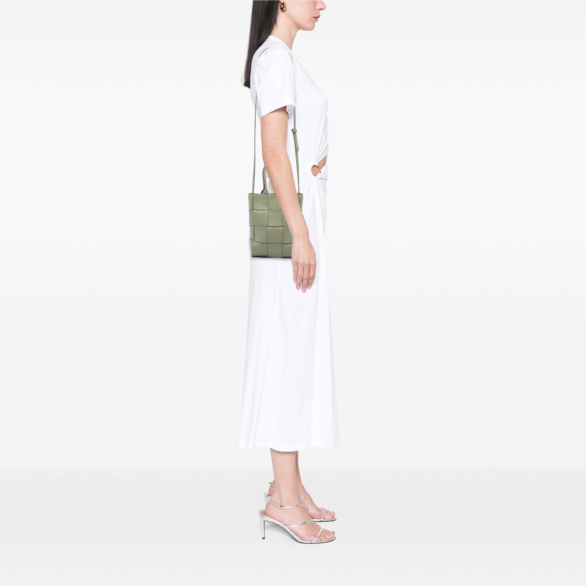 Bottega Veneta Mini Maxi Nappa Intrecciato North South Cassette Tote