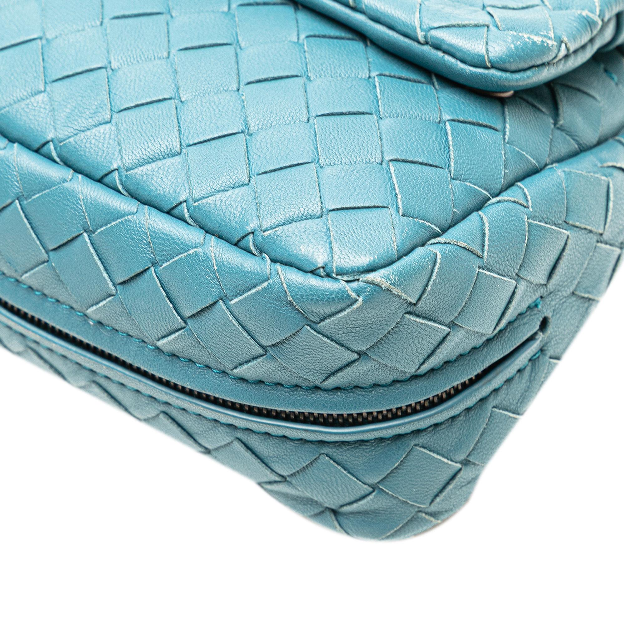 Bottega Veneta Mini Nappa Intrecciato Expandable Chain Crossbody
