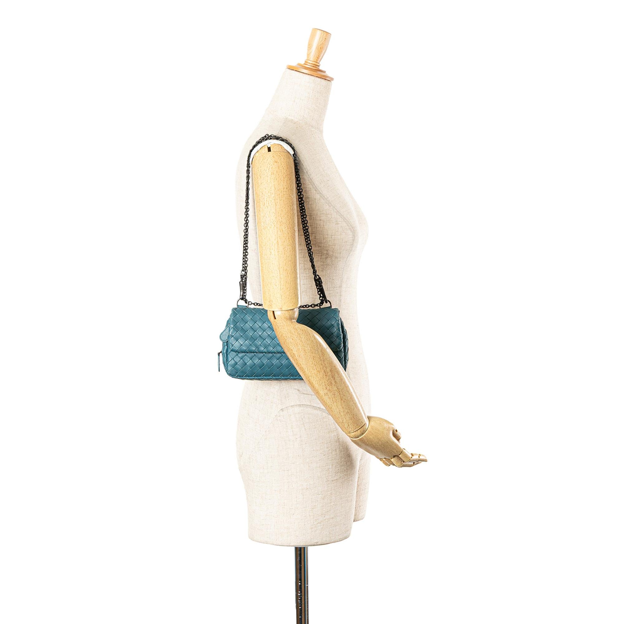 Bottega Veneta Mini Nappa Intrecciato Expandable Chain Crossbody