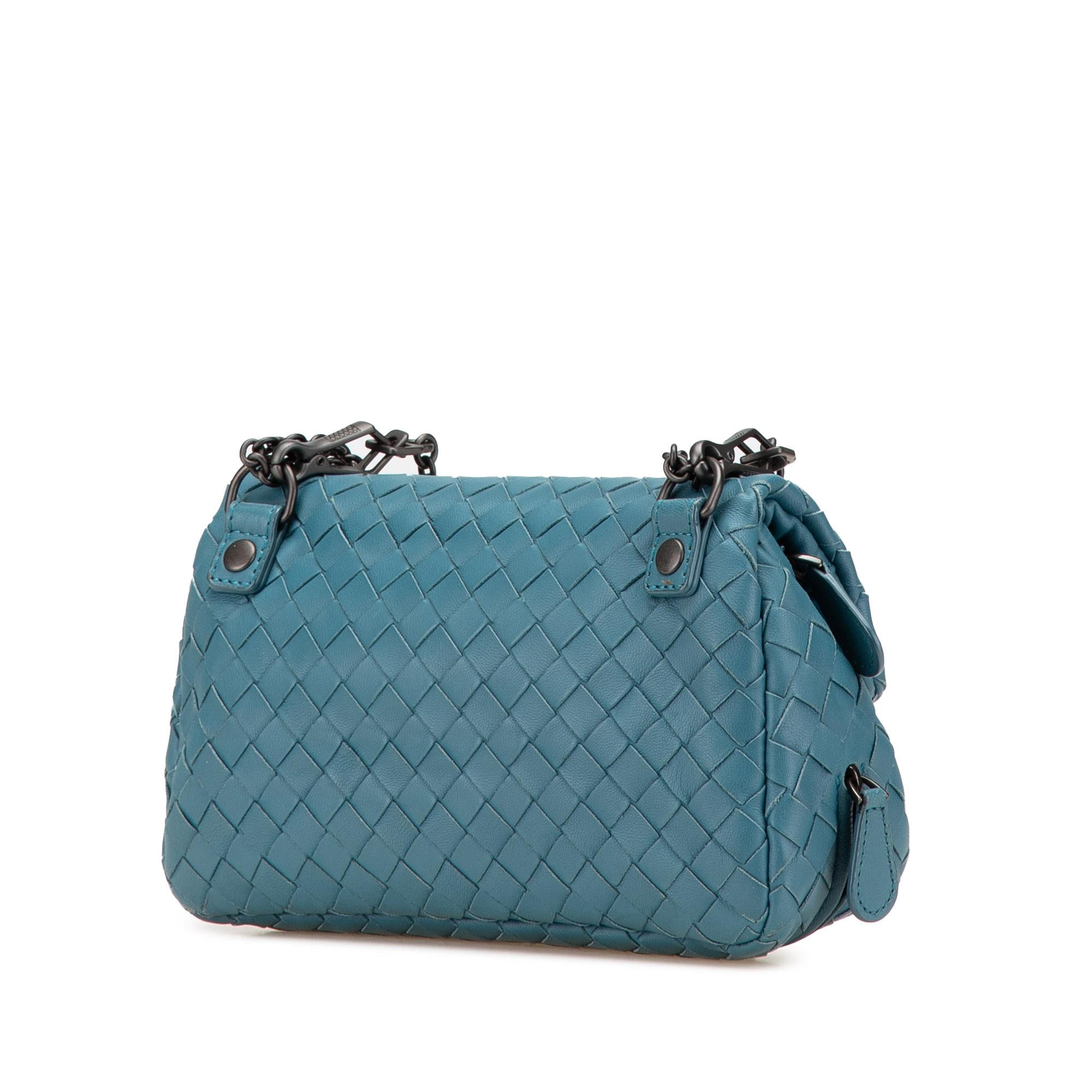Bottega Veneta Mini Nappa Intrecciato Expandable Chain Crossbody