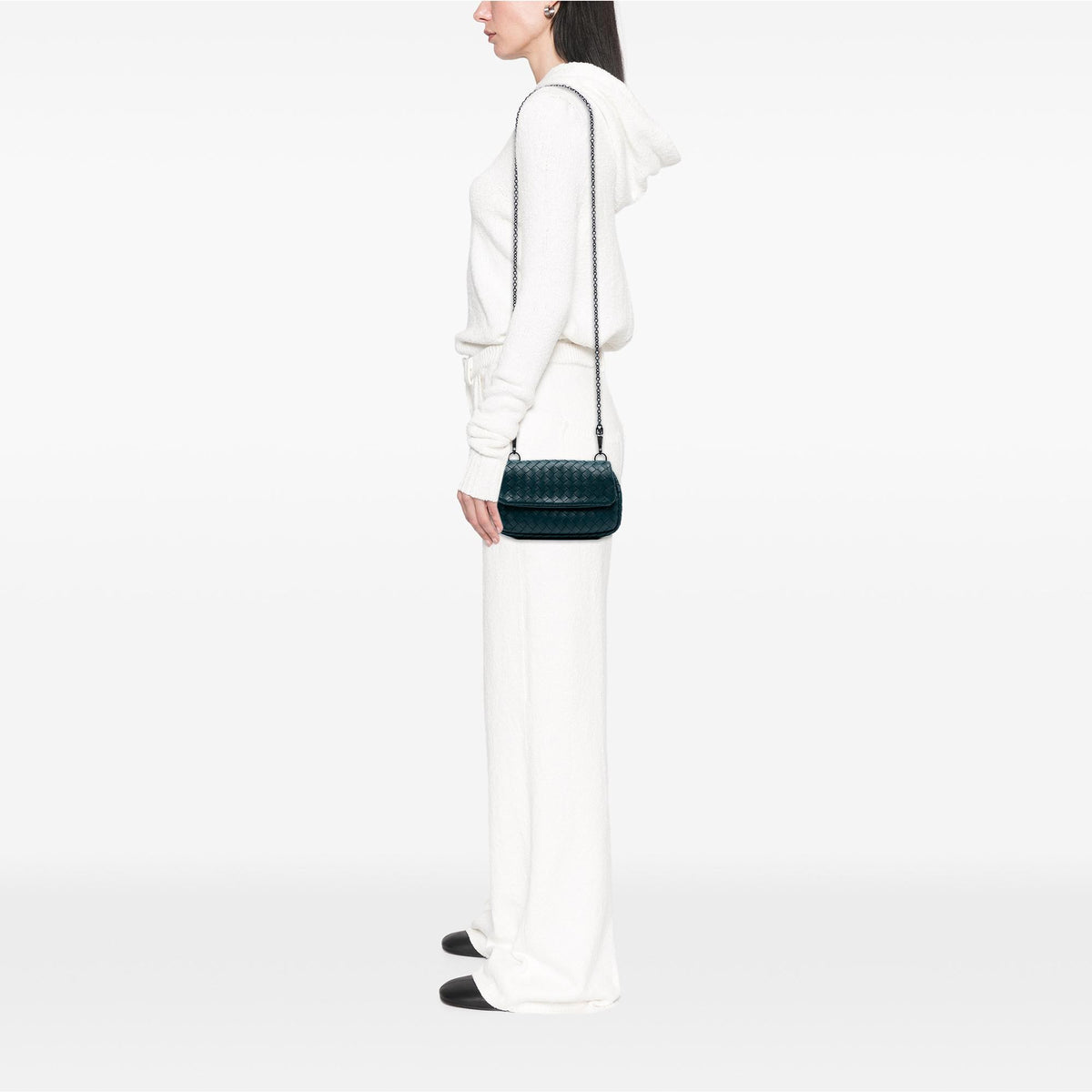 Bottega Veneta Mini Nappa Intrecciato Expandable Chain Crossbody