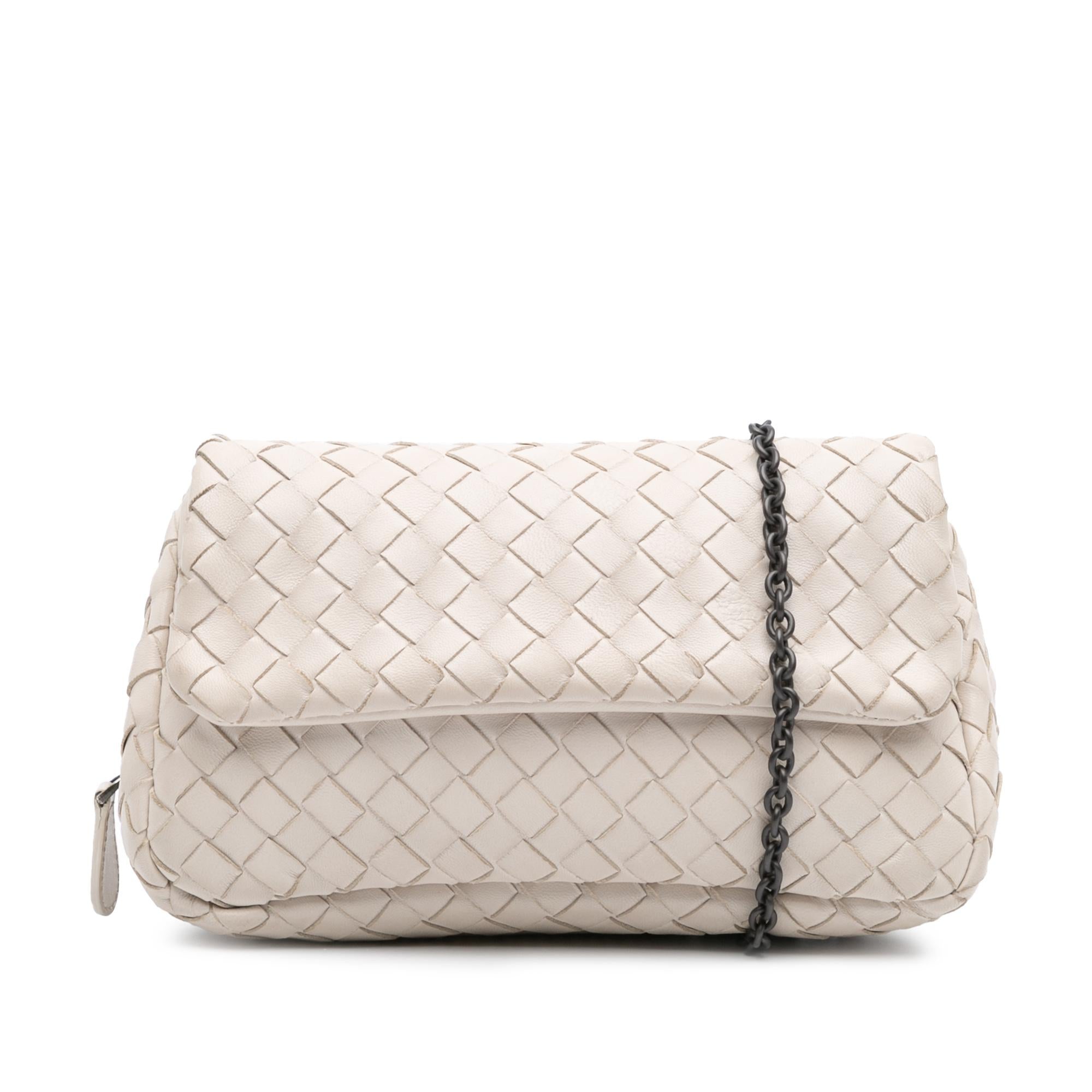 Bottega Veneta Mini Nappa Intrecciato Expandable Chain Flap Crossbody