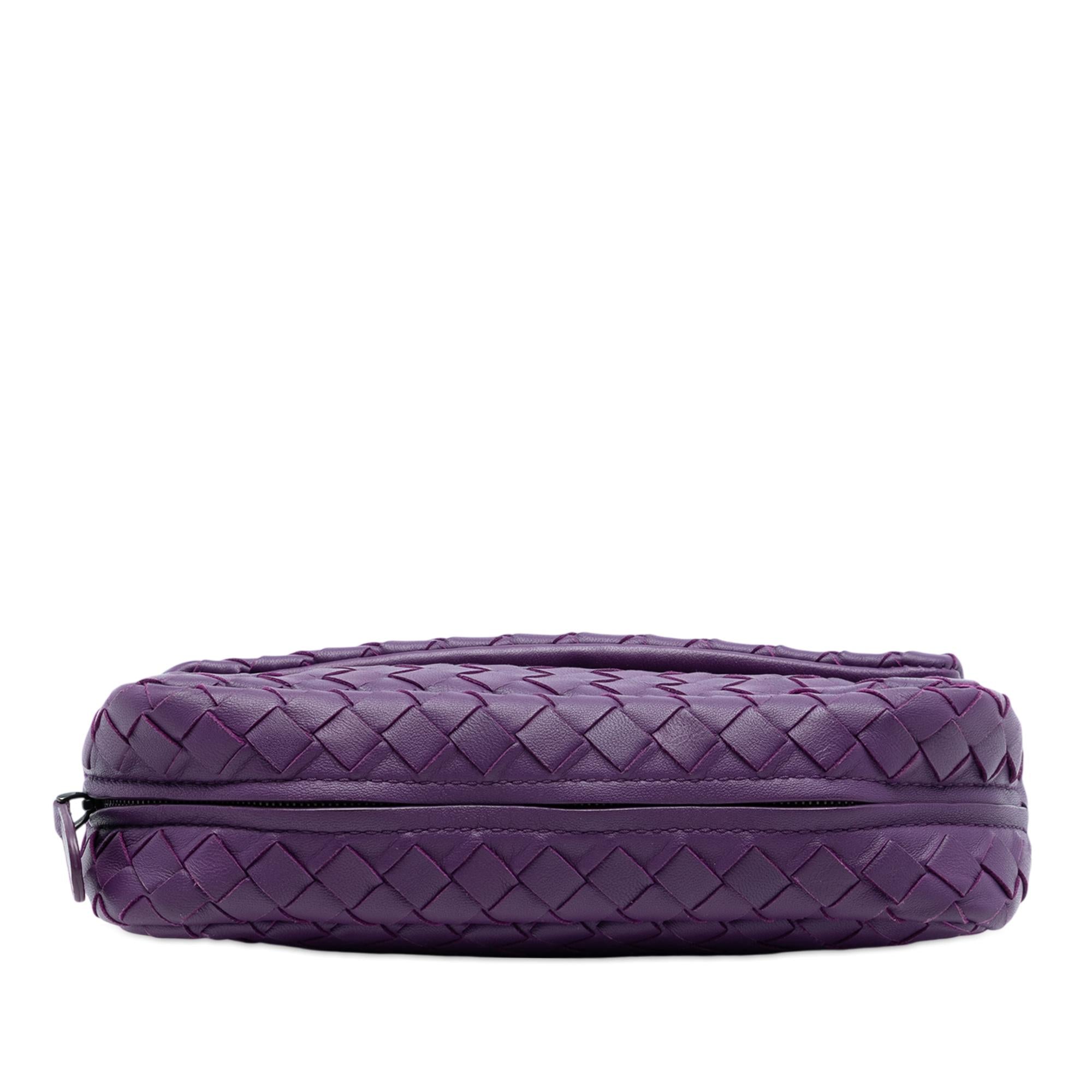 Bottega Veneta Mini Nappa Intrecciato Expandable Chain Flap Crossbody