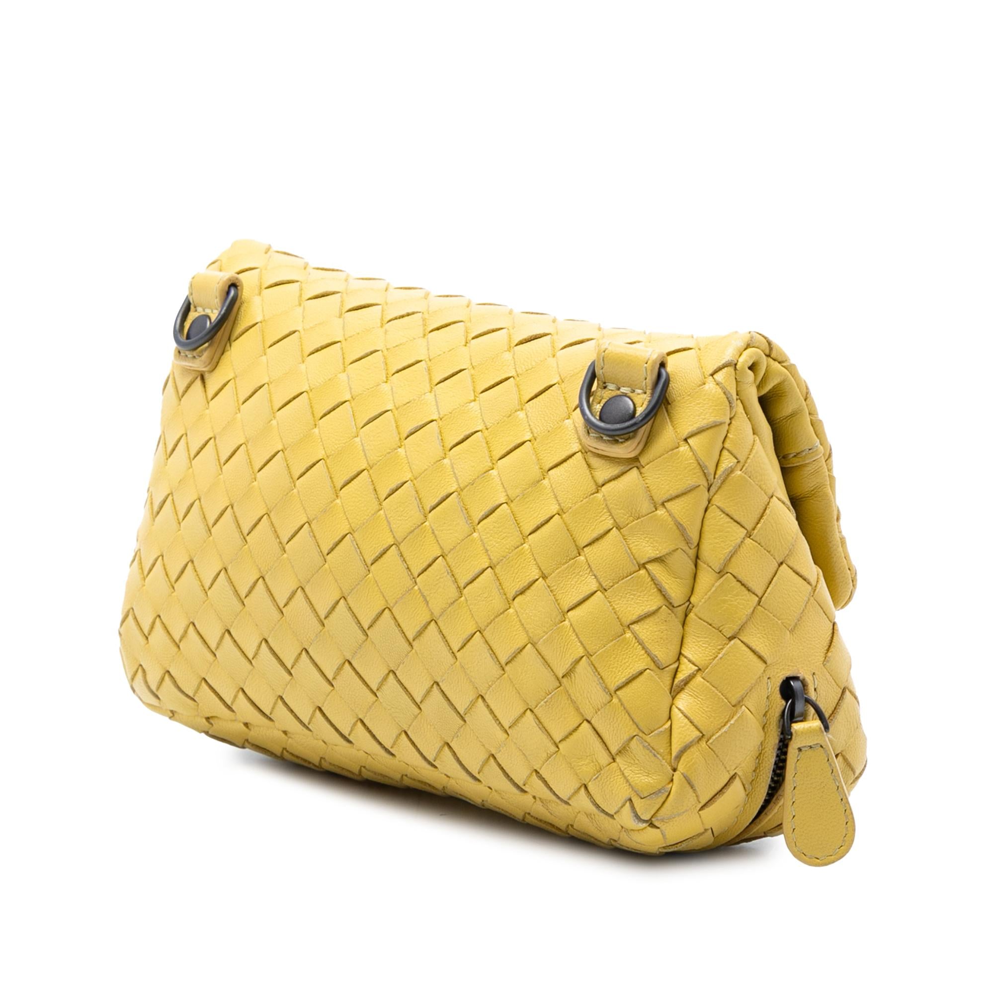 Bottega Veneta Mini Nappa Intrecciato Expandable Chain Flap Crossbody